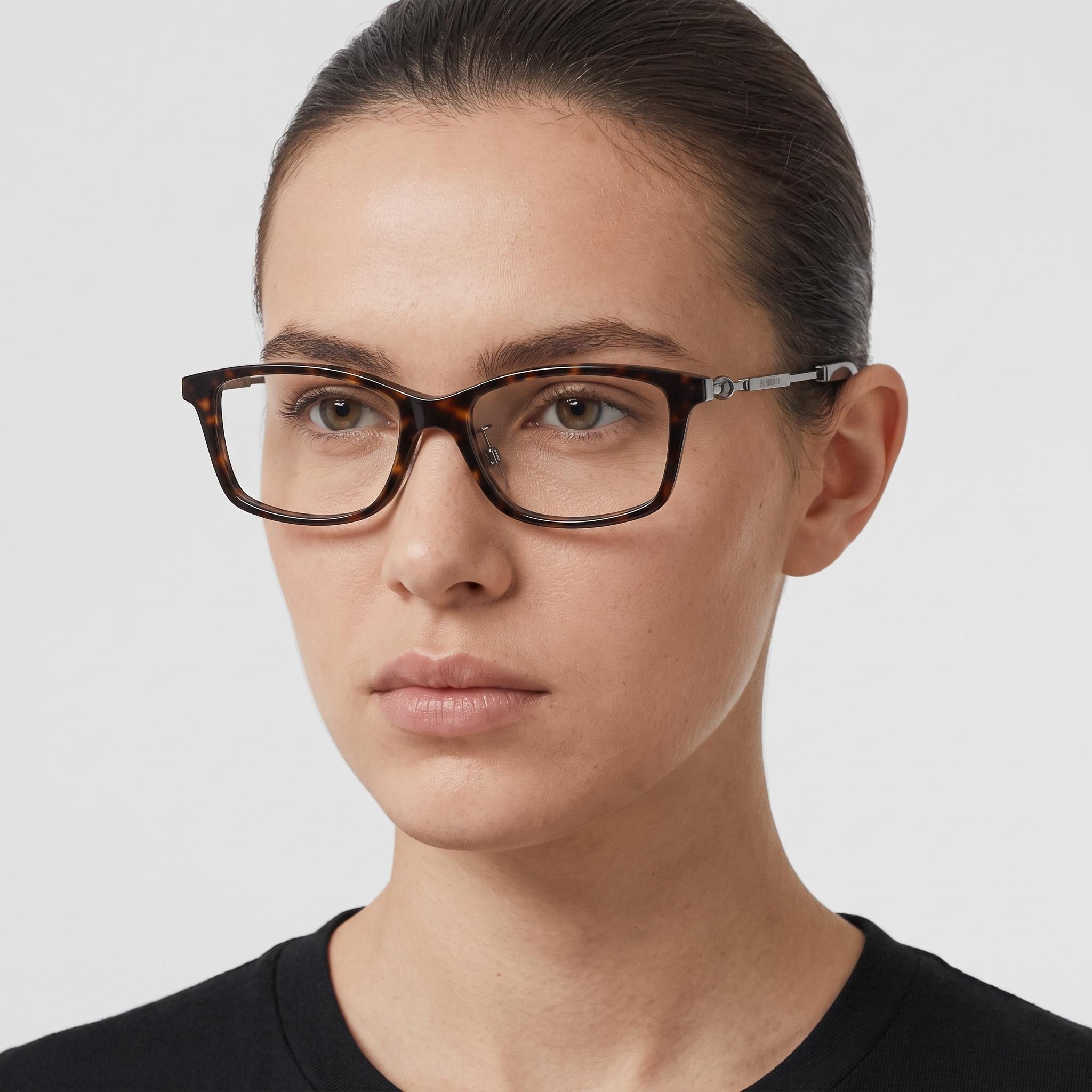 BURBERRY Be 2414d Women's Dark Havana Acetate Eyewear 55mm, Photo 4
