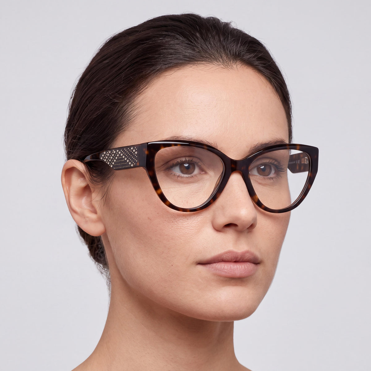 GUESS by Marciano Gm50018 Gafas de Plástico Havana Oscuro para Mujer con Lente de 54mm, Puente de 17mm, Patillas de 140mm, Photo 4