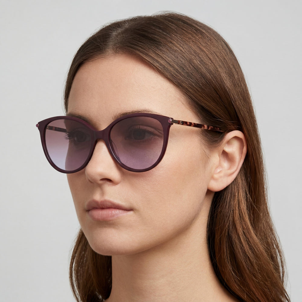 Carolina Herrera Her 0189/G/S Gafas de sol para mujer de plástico, color dorado ciruela, sin polarizar, con protección UV, 57 mm