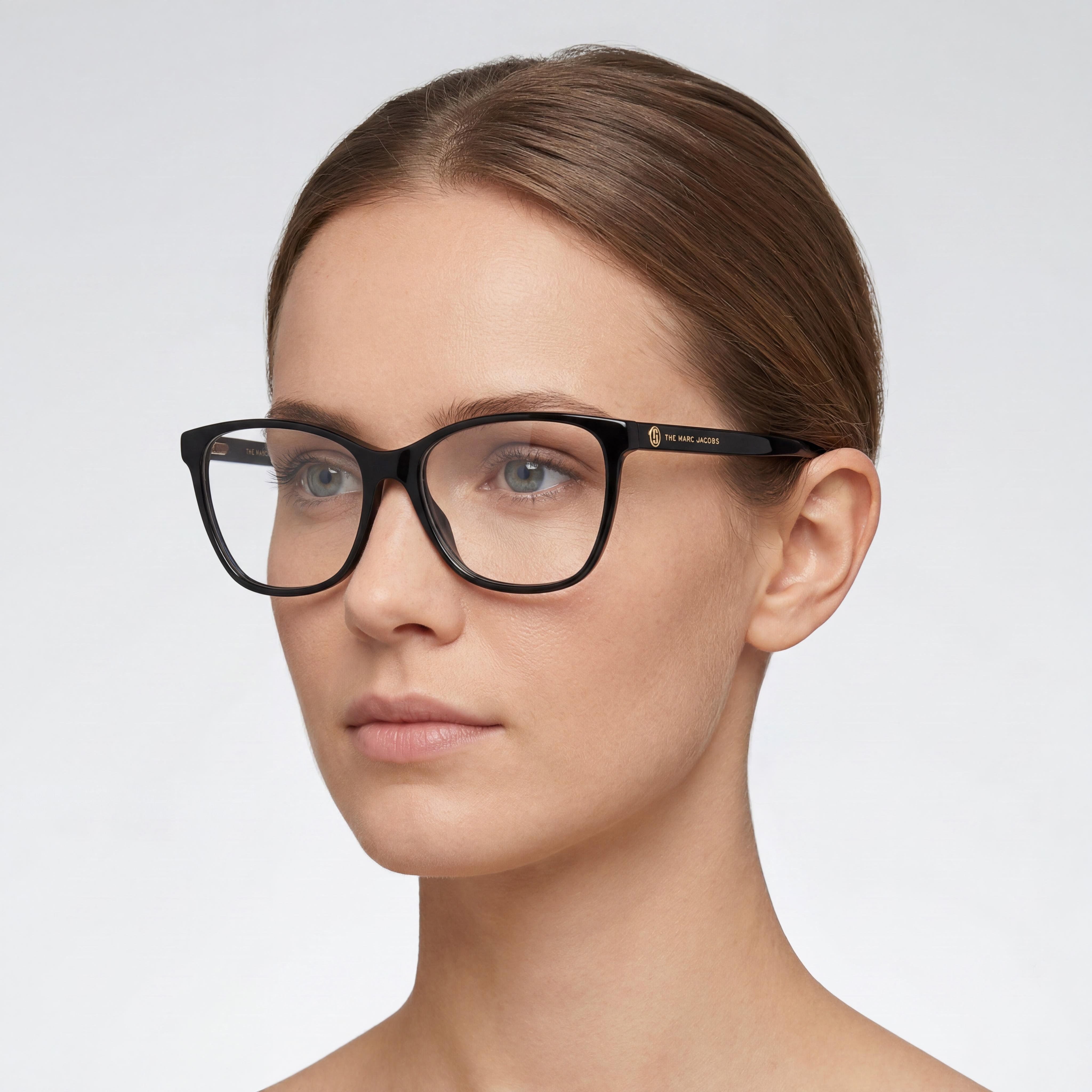 Marc Jacobs Marc 557 Modern Women's Black Acetate Frame Polycarbonate Black Lens Sunglasses 53mm, Photo 5