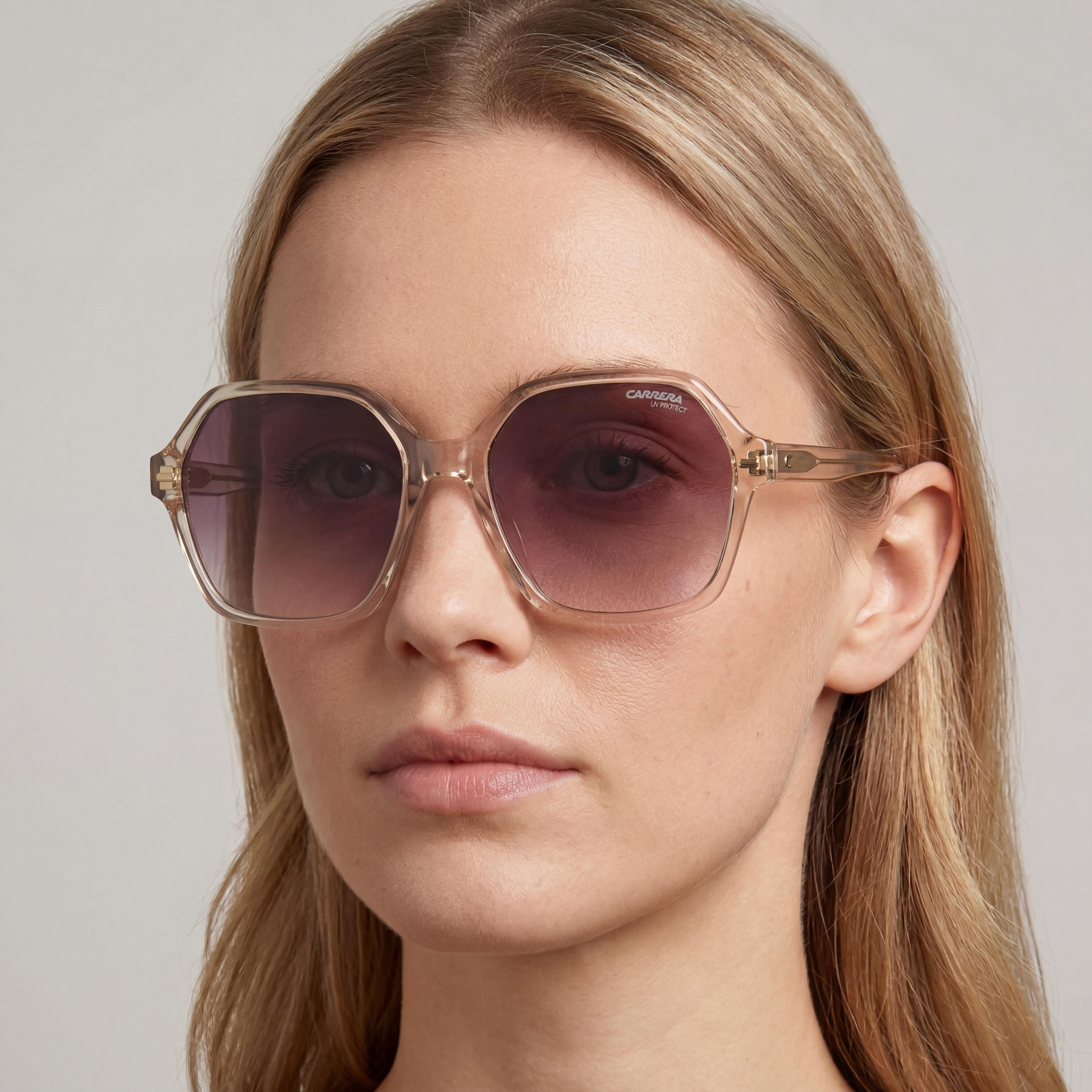 Carrera CARRERA 3026/S Women's Champagne Plastic Sunglasses with Pink Doubleshade Polycarbonate Lenses 56mm, Photo 5