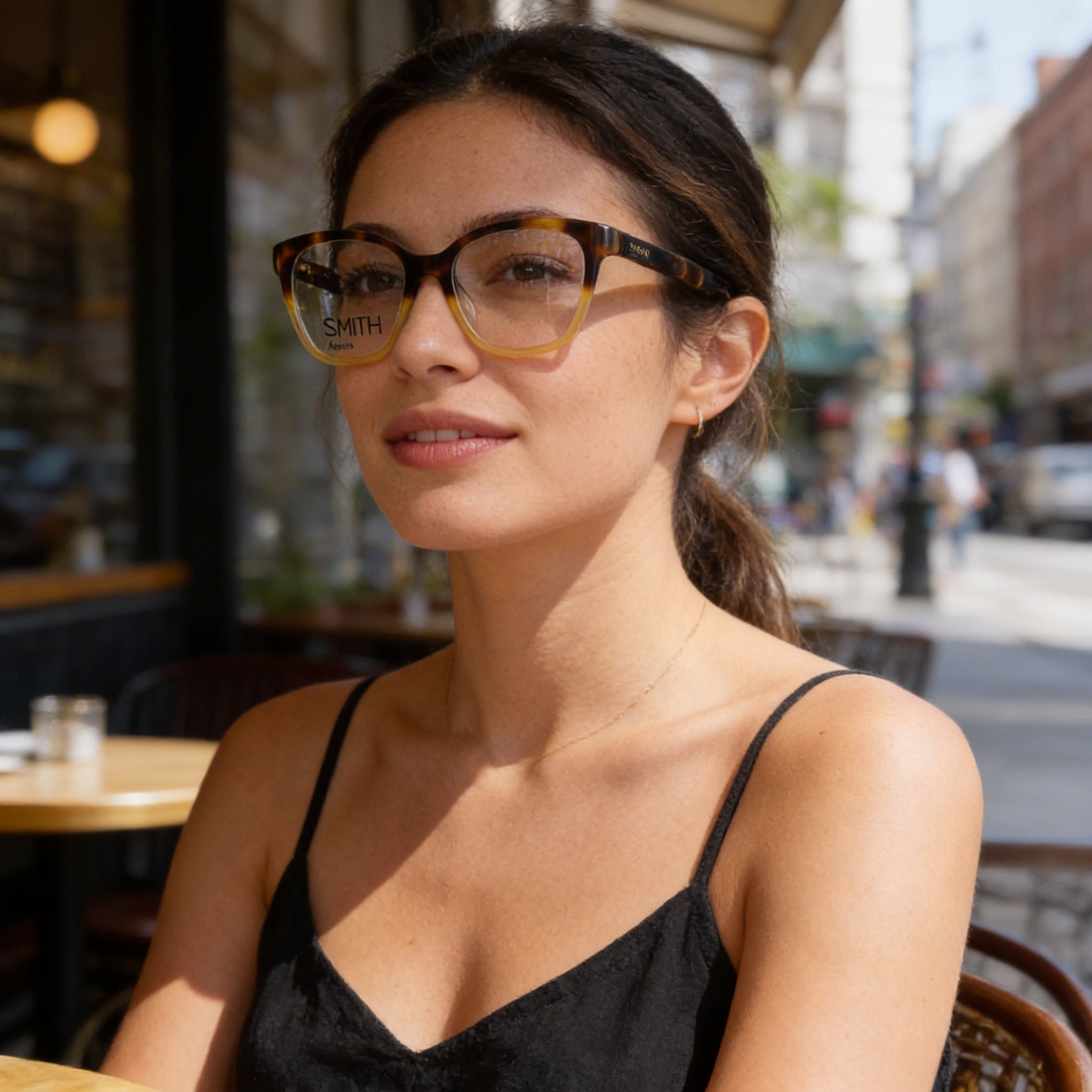 Smith Women's Honey Tortoise Acetate Frame Eyeglasses (Lens Width 51mm, Bridge Width 18mm, Temple Length 135mm), Photo 6