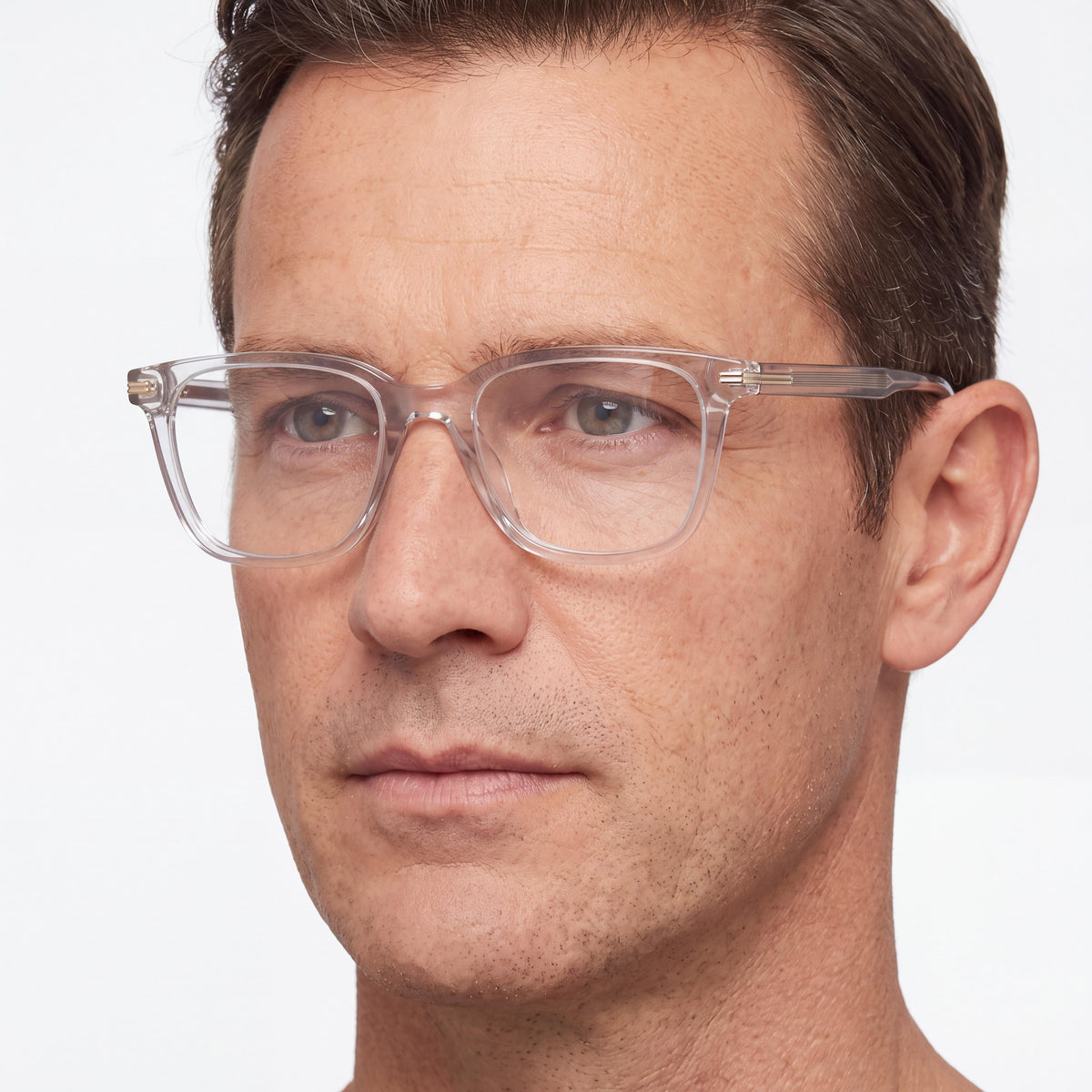 Hugo Boss Modern 1541-F Men's Grey Acetate Frame Optical Eyeglasses, Lens 52mm, Bridge 19mm, Temple 145mm, Photo 4