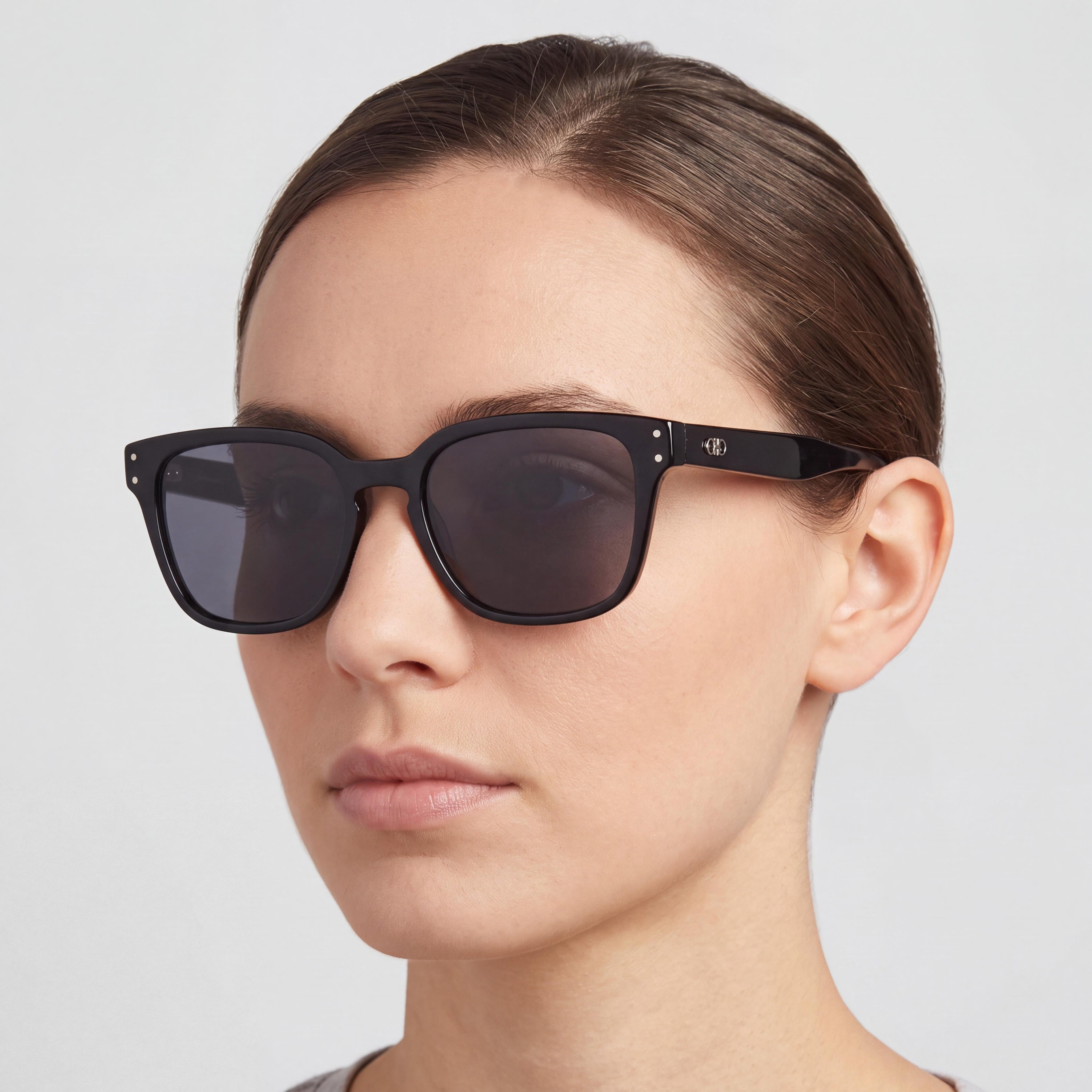 Salvatore Ferragamo SF1040S Unisex Casual Black Alloy Steel UV Protection Sunglasses 55mm, Photo 4