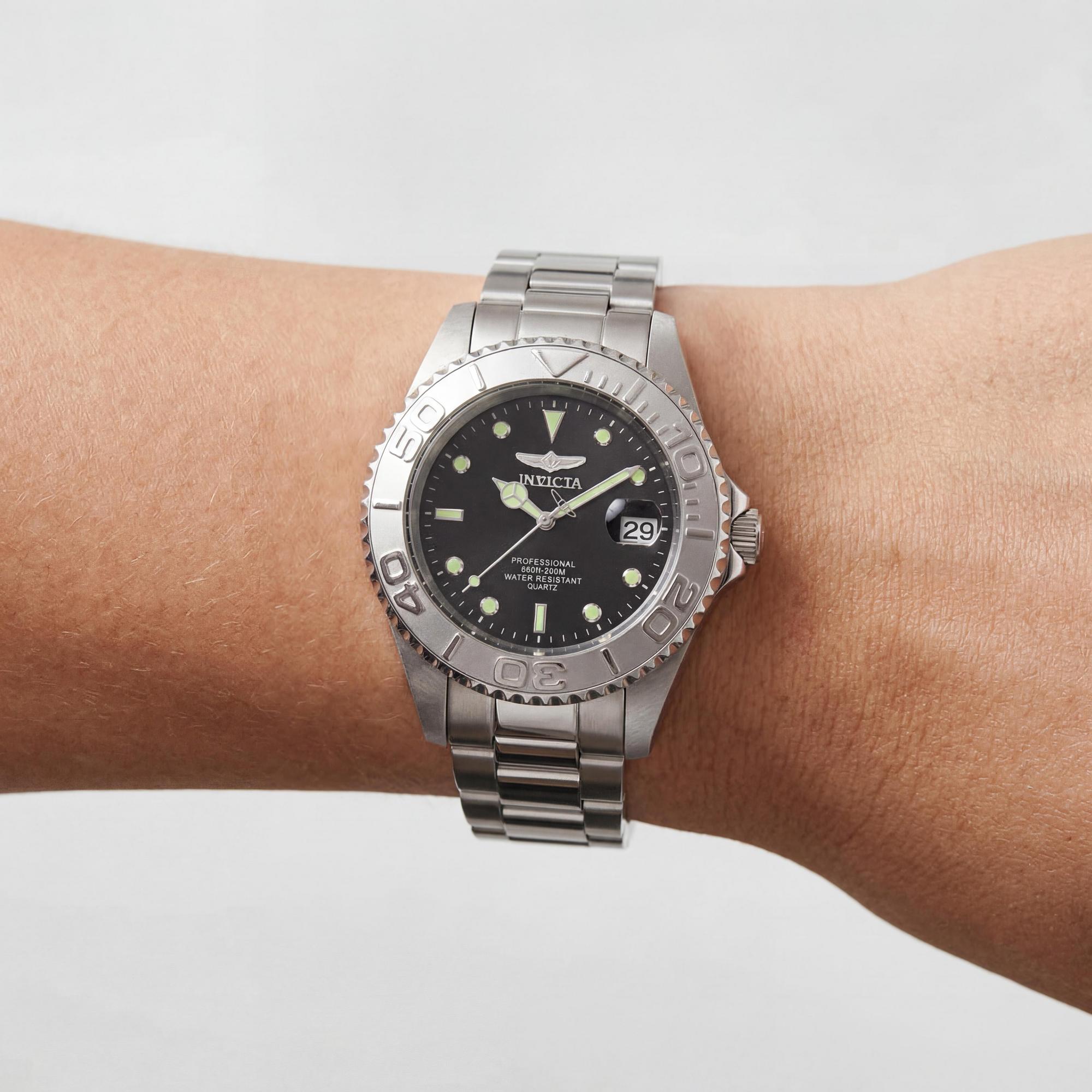 Invicta Pro Diver 29937 Reloj para hombre, esfera negra/plateada de 37.5mm, Photo 3