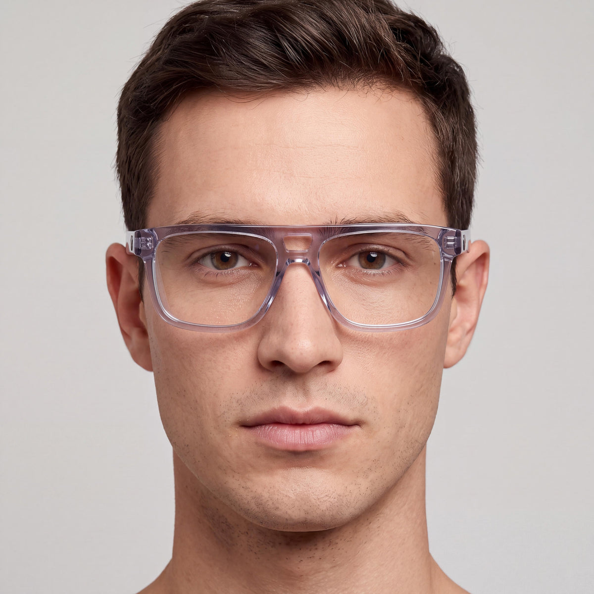 adidas Originals OR5118 Men's Eyeglasses with Grey Plastic Frame & Clear Polycarbonate Lenses 53mm, Photo 3