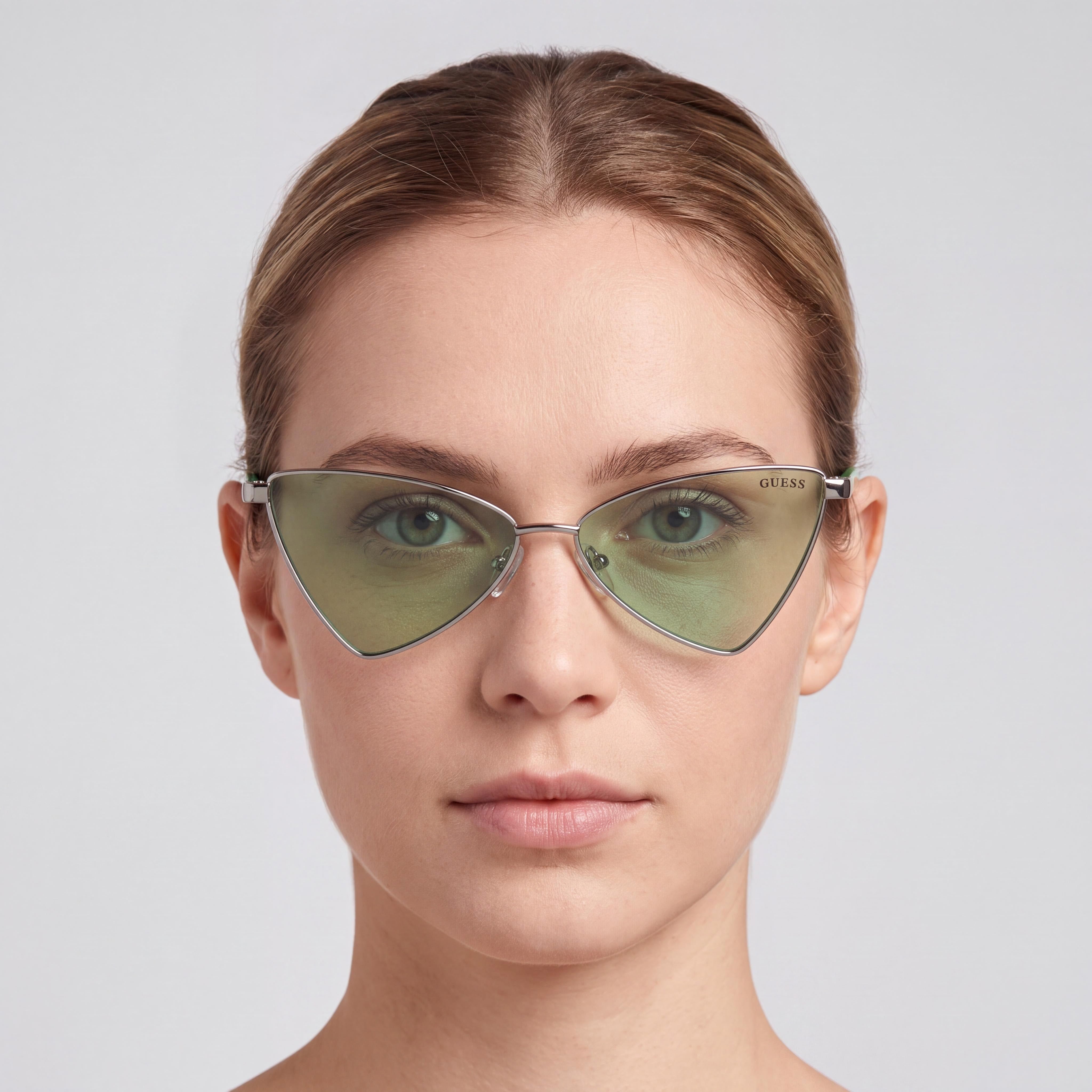 GAFAS DE SOL GUESS FEMENINAS CON PROTECCIÓN UV, Montura Metálica, Gunmetal, Degradado Verde, No Polarizadas, 55mm, Photo 5