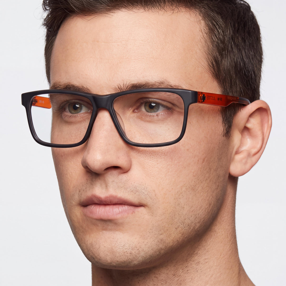 Spy Justice 59 Unisex Matte Black Trans Sepia Grilamid Frame Clear Non-polarized Eyeglasses 59-12-140, Photo 4