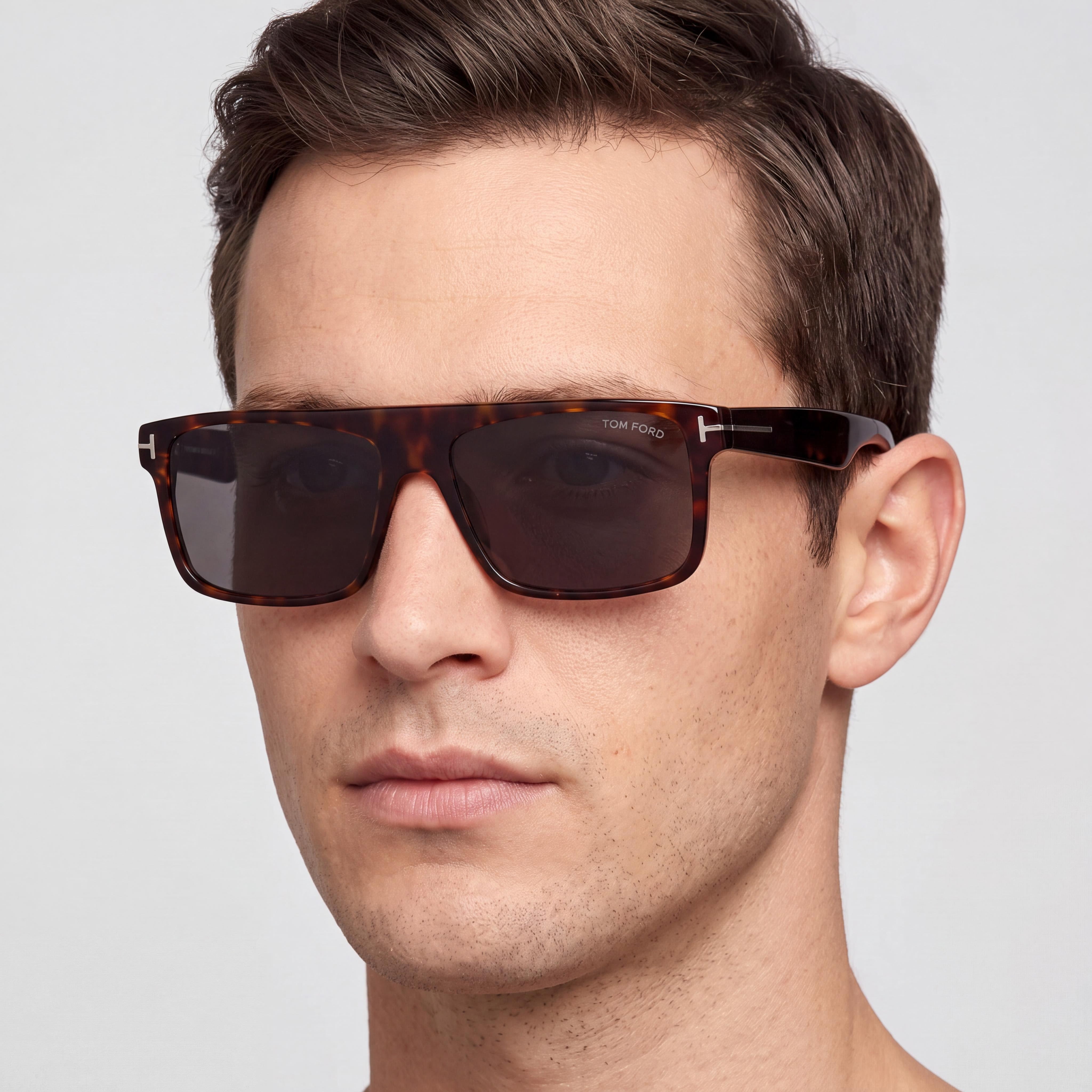 Tom Ford FT0999 Philippe-02 Unisex Pantographed Plastic Dark Havana Smoke Dark Grey UV Protection Non-Polarized Sunglasses 58mm, Photo 4