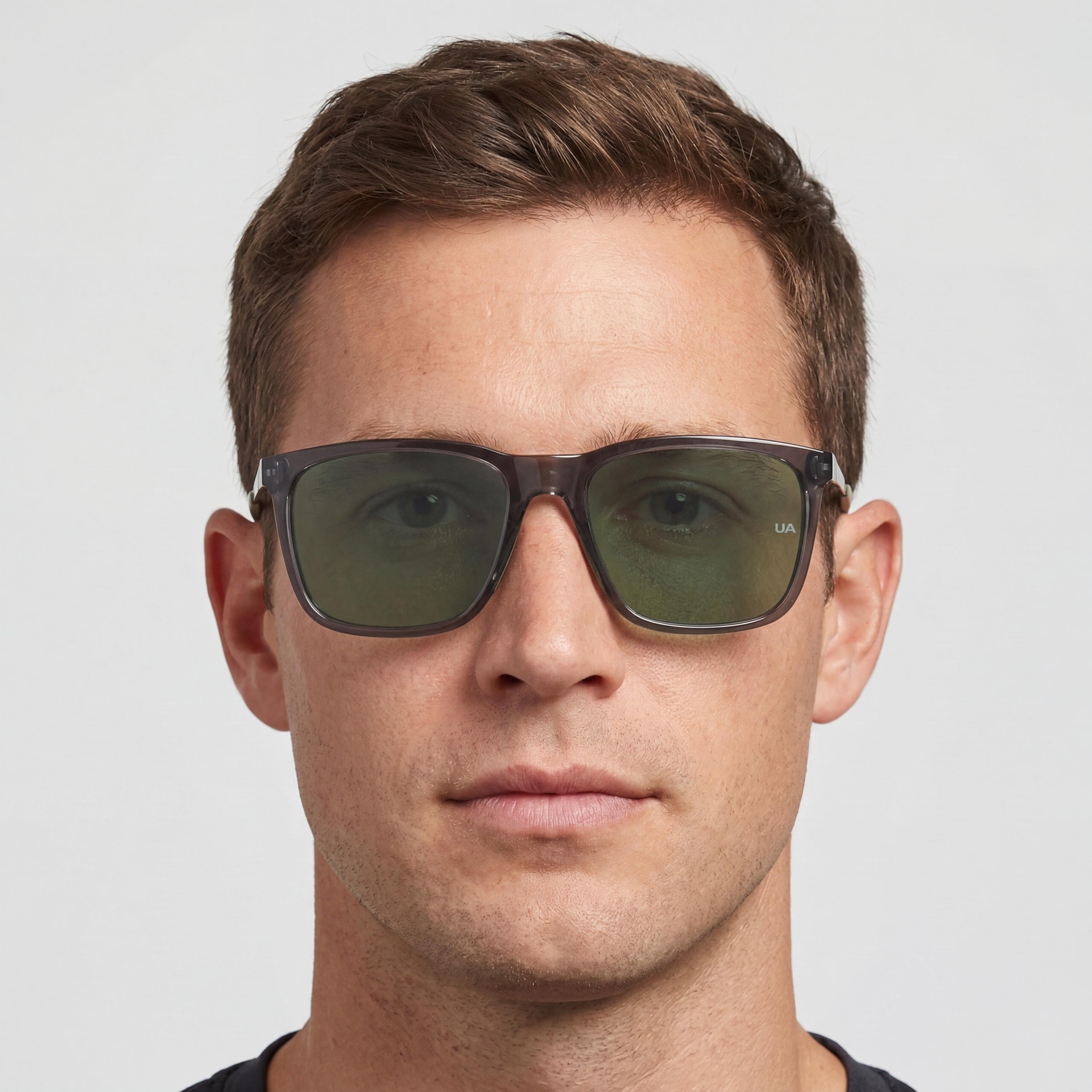 Under Armour Ua Reliance Men's TR90 & Stainless Steel Non-Polarized UV Protection Sunglasses Matte Dark Ruthenium Green 56mm, Photo 4
