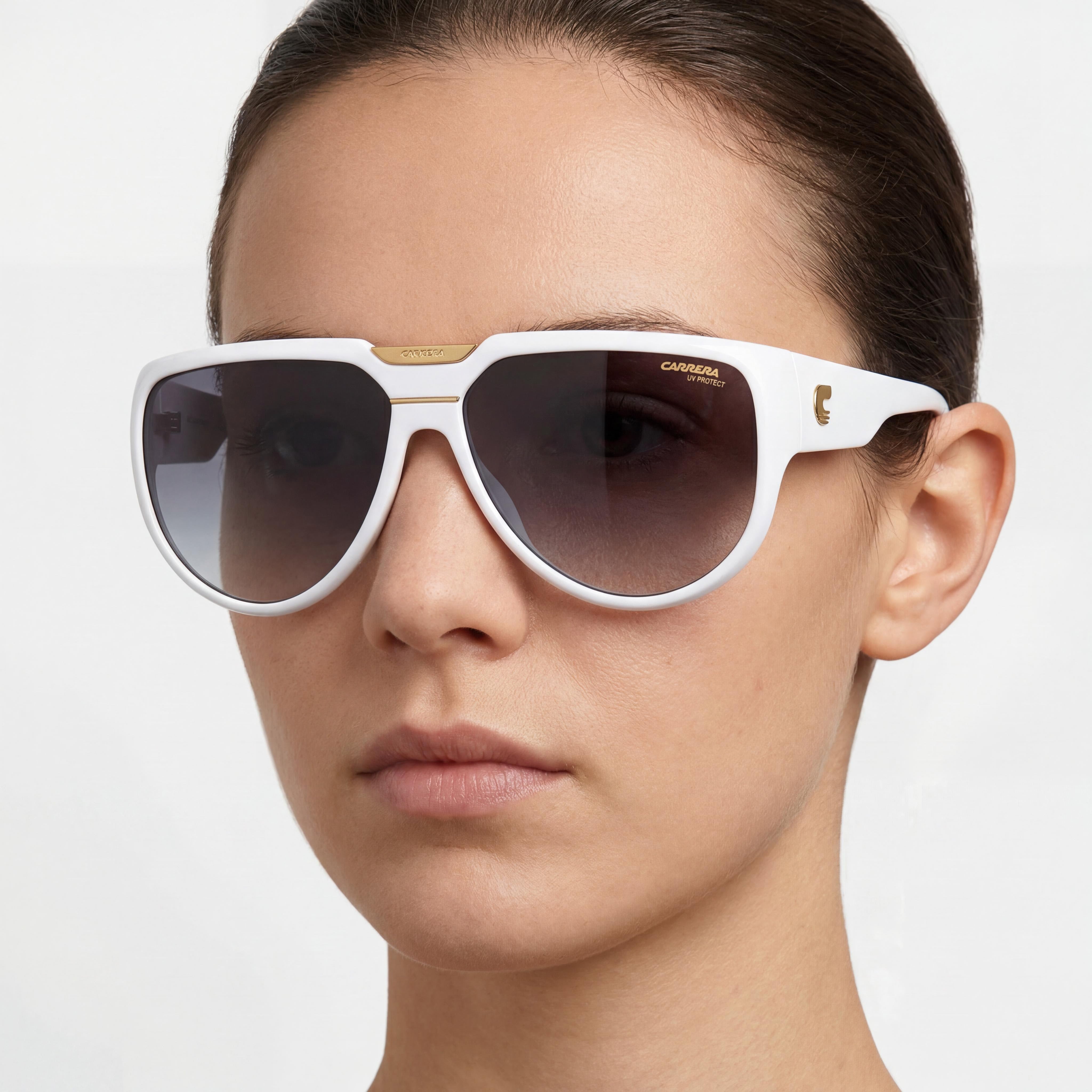 Gafas de Sol Rectangulares Unisex Carrera FLAGLAB 13 Blancas, 62 mm, Photo 4