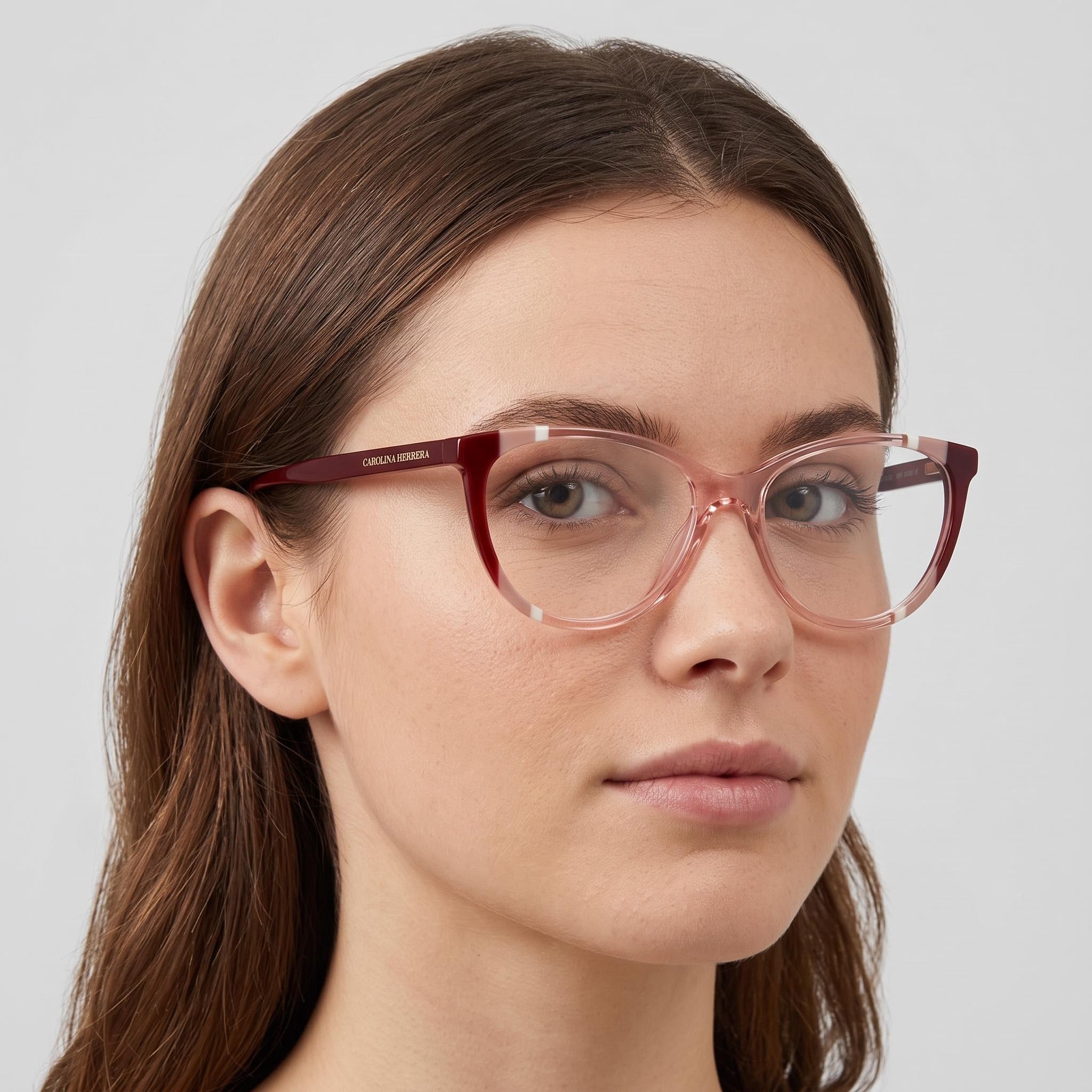 Gafas de sol Carolina Herrera Ch 0064 para mujer, montura de acetato con protección UV, color burdeos nude, 55 mm, Photo 4