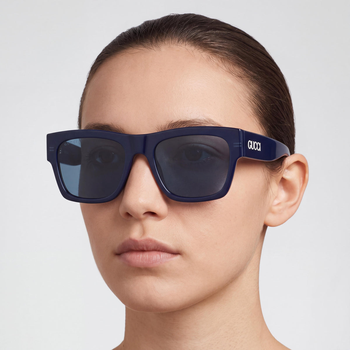Gucci GG1793S Modern Unisex Black Frame Black Lens Sunglasses, featuring a 18mm Bridge and 145mm Temples, Photo 5