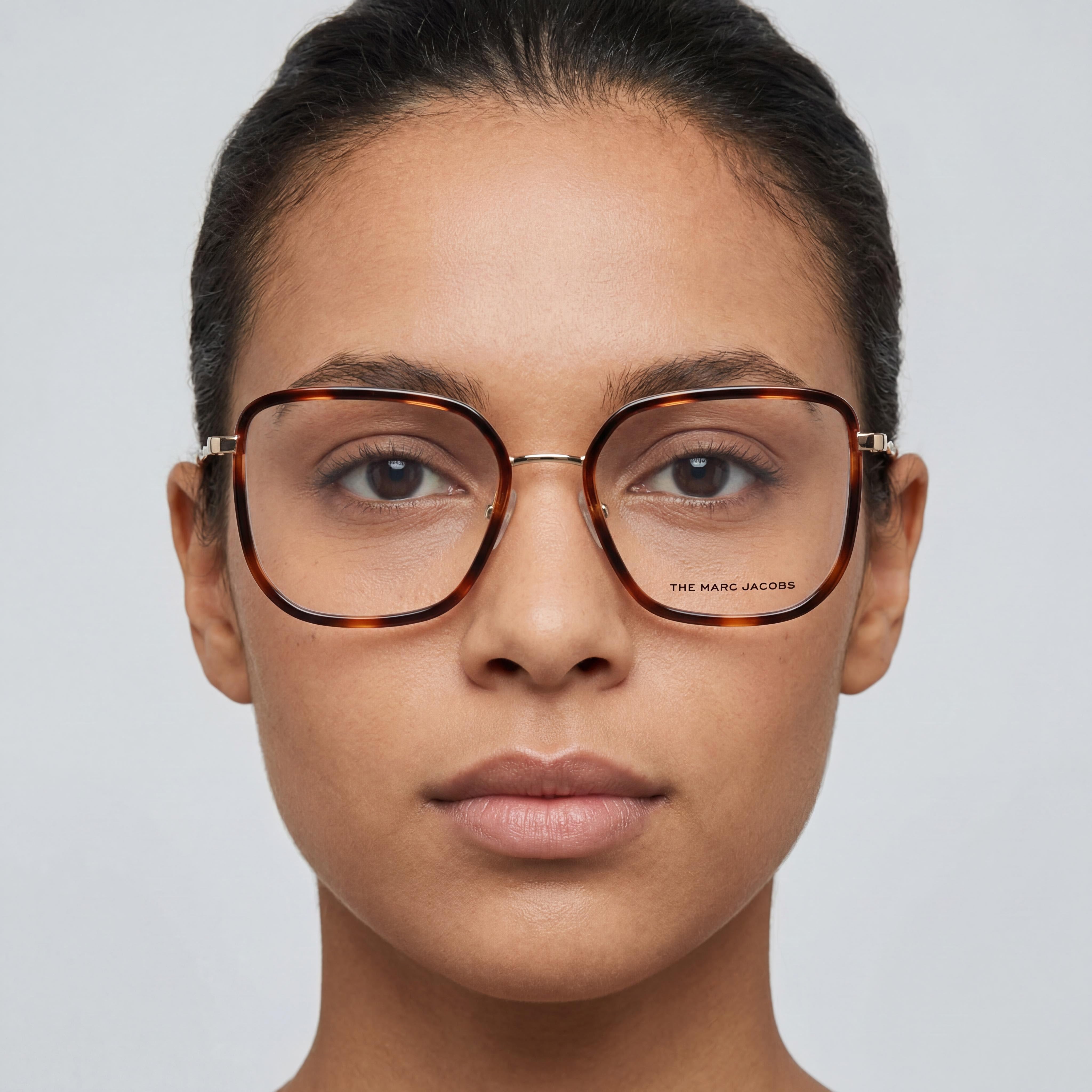 Marc Jacobs Marc 537 Women's Havana Alloy Steel Frame Optical Frames with Polycarbonate Lenses 53mm, Photo 3