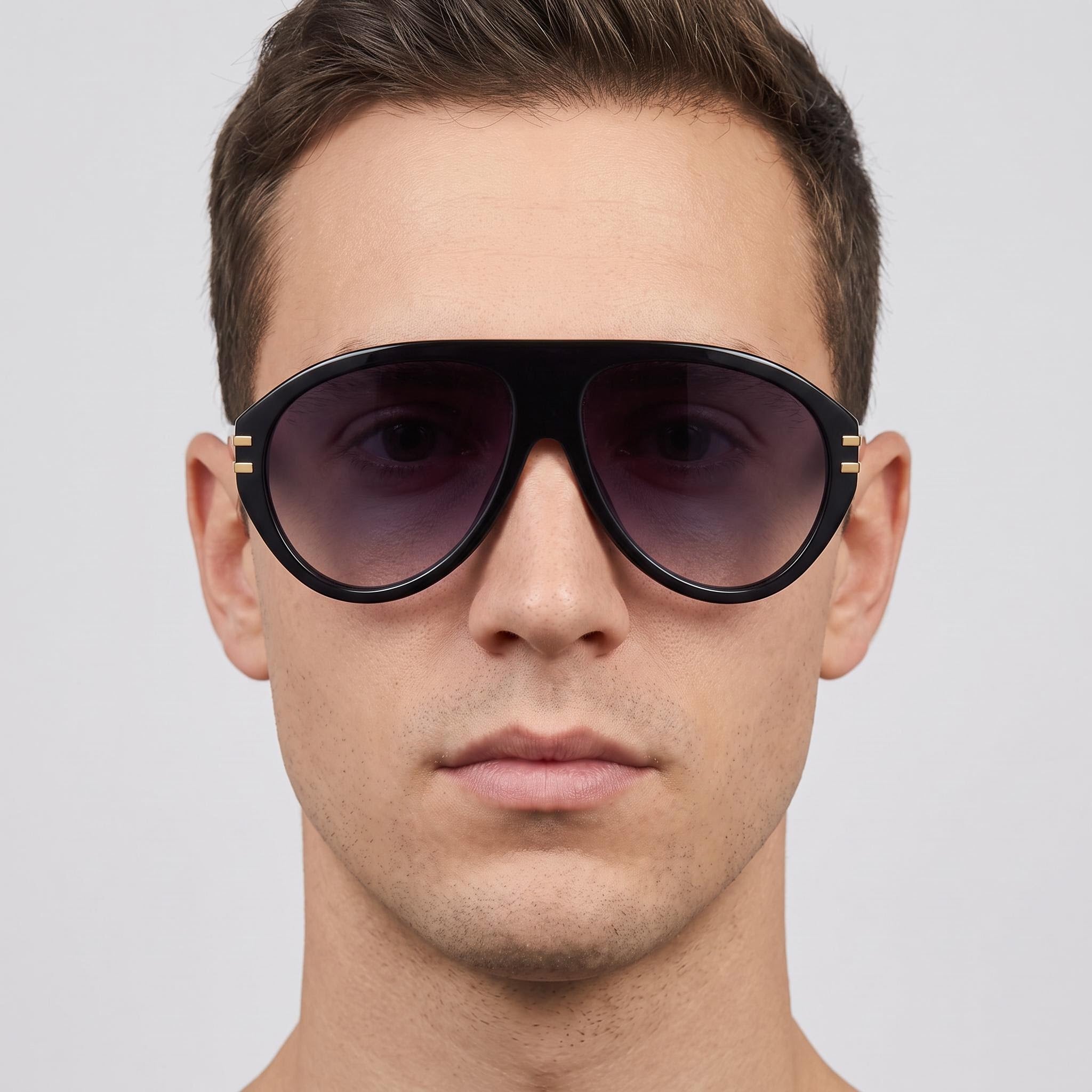 Gafas de Sol Marc Jacobs MARC 747/S Casual Unisex Montura de Acetato Lente de Policarbonato Negras Gris Oscuro Degradado 58mm, Photo 4