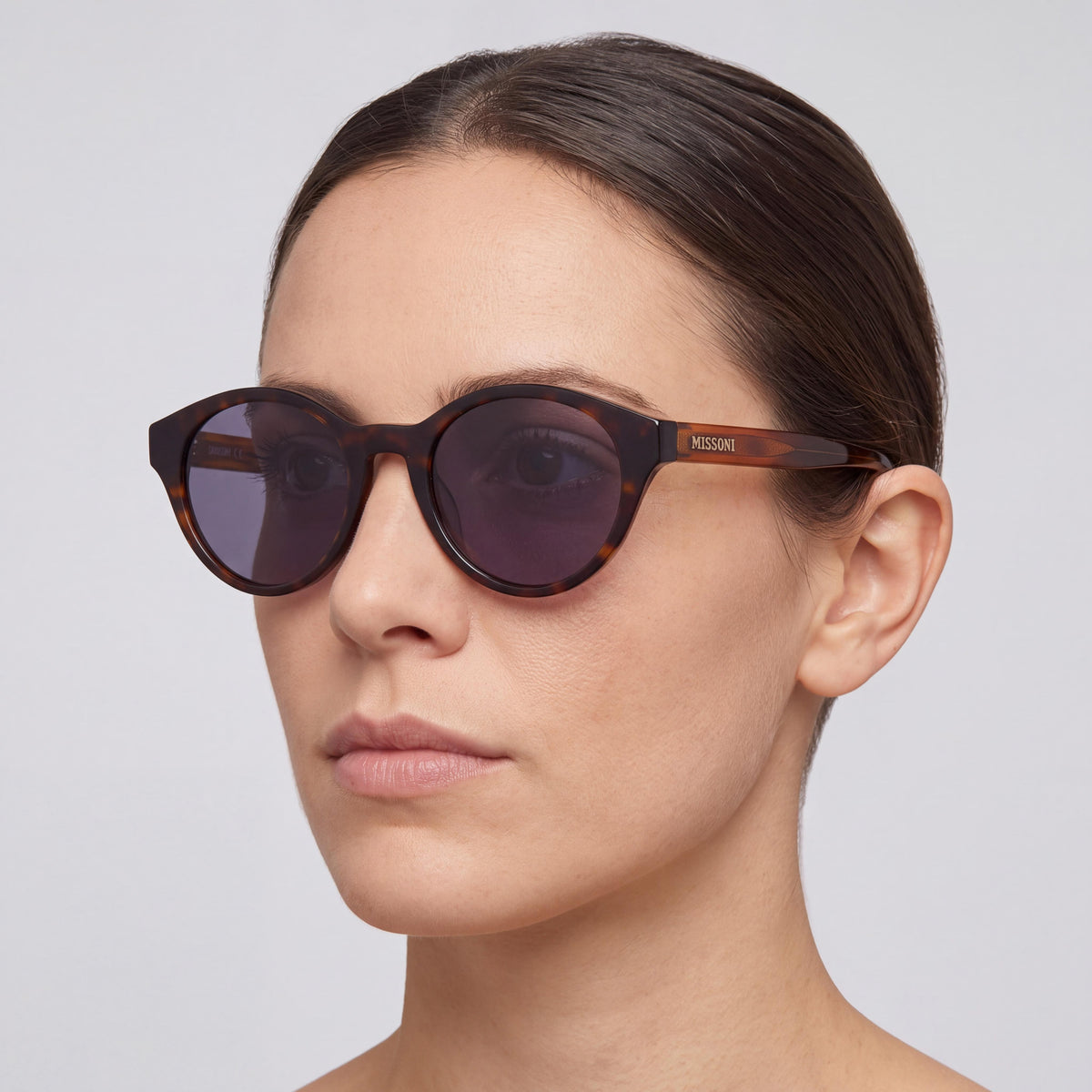 Gafas de sol Missoni Modern para mujer con montura de acetato tipo cuerno Hvn, no polarizadas, 43-20-145 mm, con protección UV, Photo 4