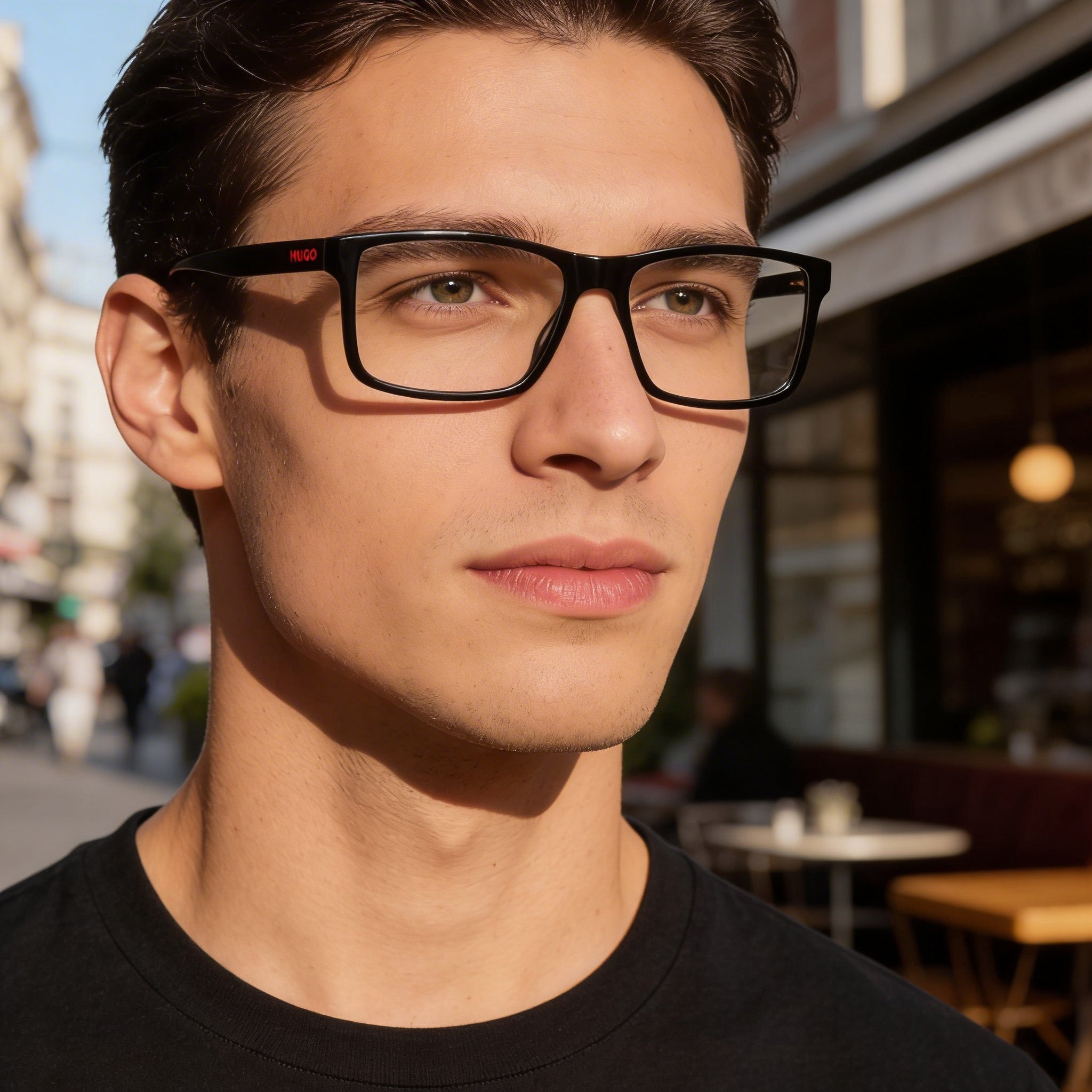 Hugo Boss Audio Systems Modern Men’s Black ECO ACETATE Sunglasses UV Protection 55mm, Photo 5