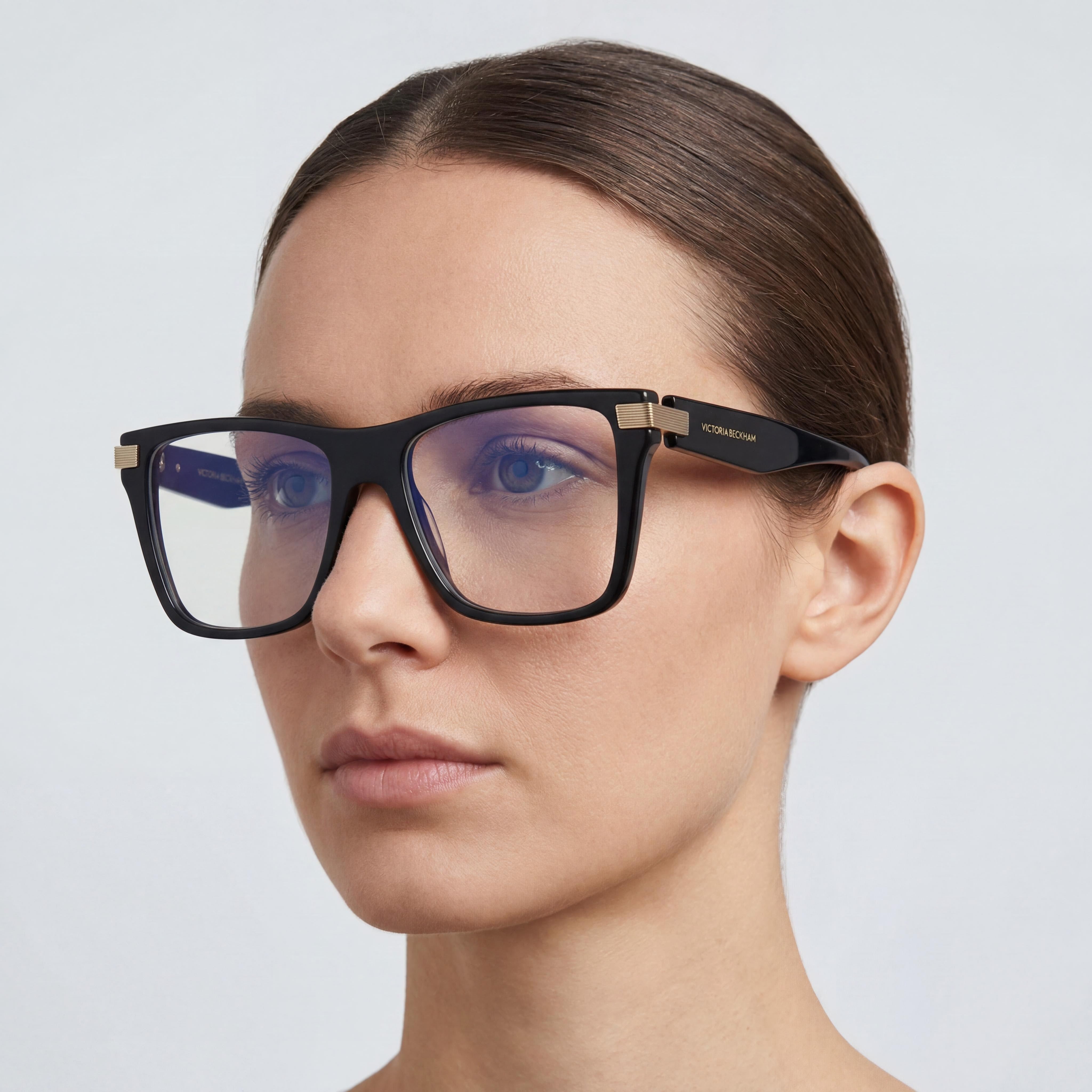 Montura de gafas ópticas Victoria Beckham Vb2677 negras para mujer con lentes de demostración transparentes, las lentes se pueden reemplazar con lentes recetadas personalizadas 53-15-140, Photo 4