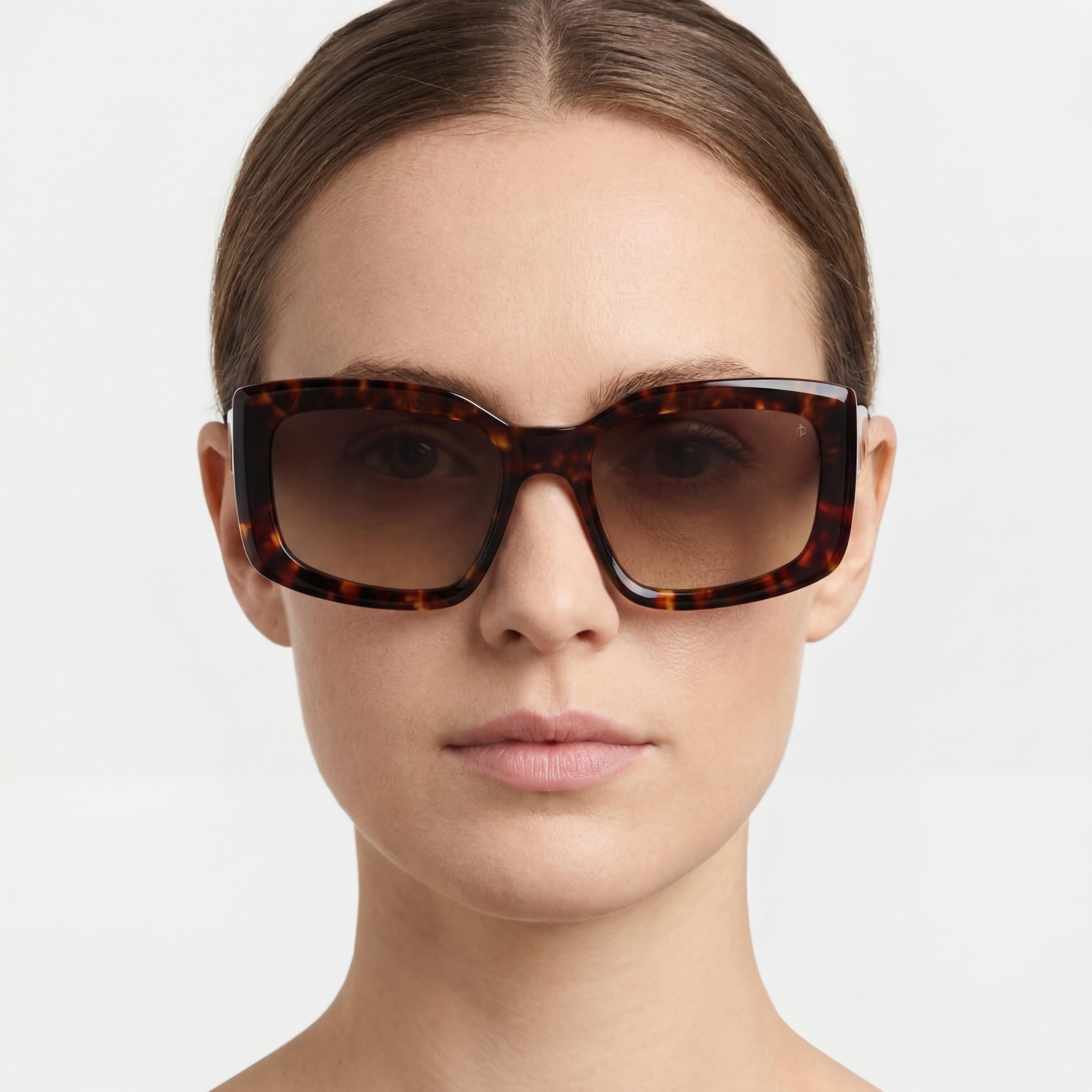 Gafas de sol modernas Rag &amp; Bone para mujer, montura de acetato marrón Havana, lentes Havana, protección UV, no polarizadas, 54-19-140 mm, Photo 4