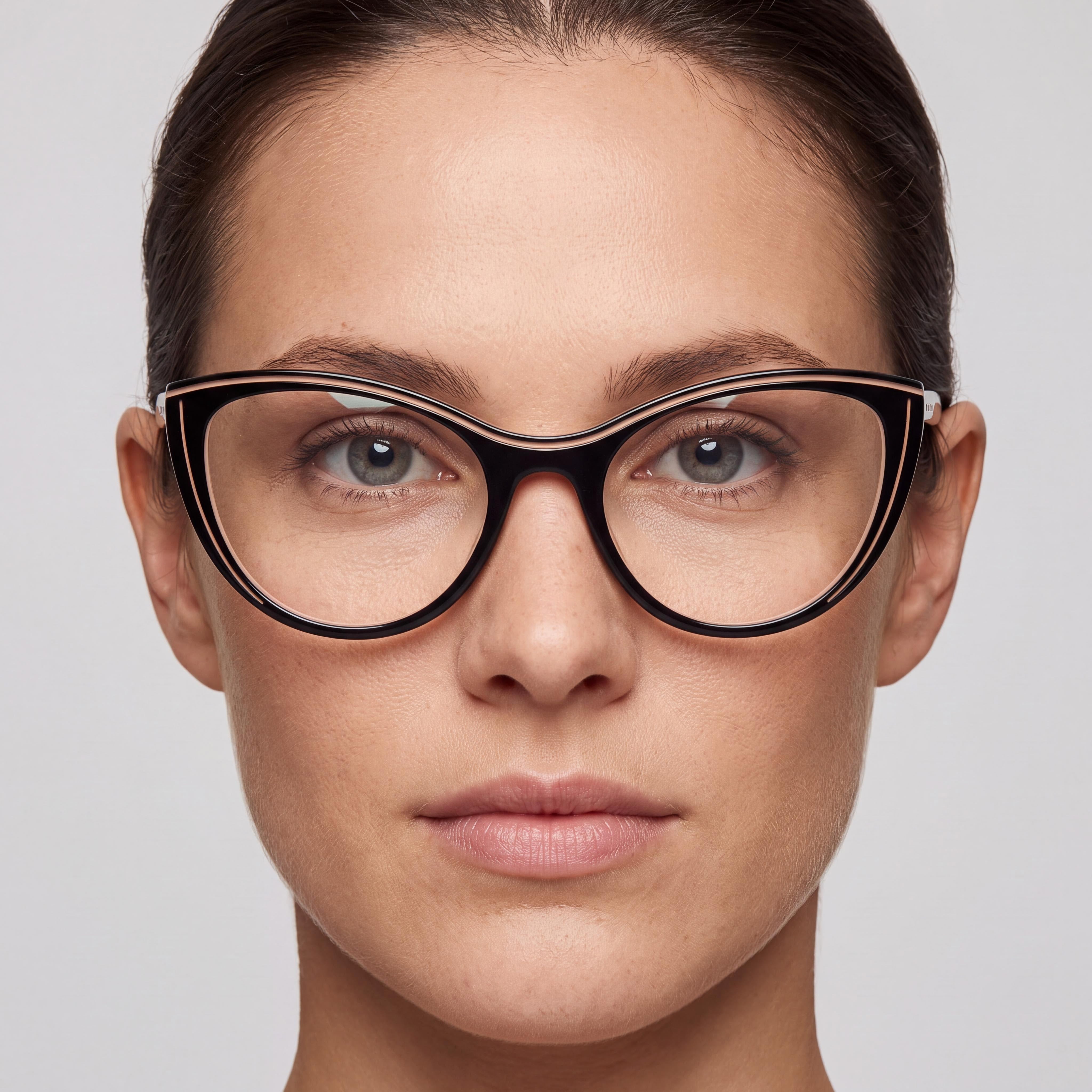 CAROLINA HERRERA HER 0171 Women's Sunglasses with Multicolored Acetate Frame and Black Nude Lenses 53mm, Photo 3