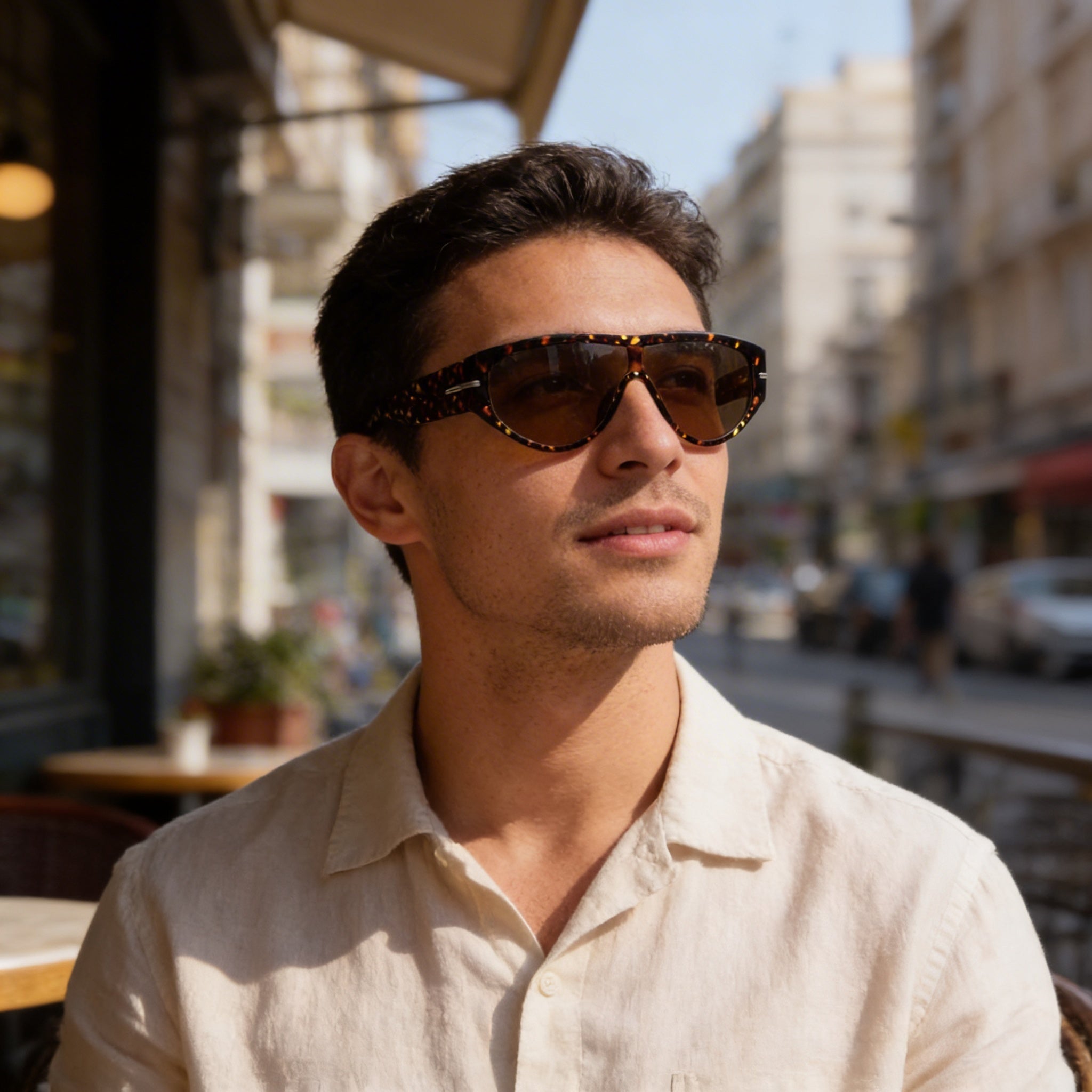 Gafas de sol Hugo Boss 1623/S Havana Ecological Oil para hombre, color marrón, sin polarizar, con protección UV, 99-1-135 mm, Photo 6