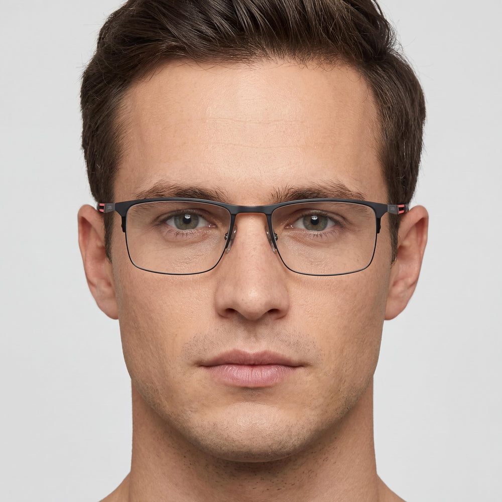 Gafas Carrera 8832 Unisex con Montura de Titanio Negro Mate, con Ancho de Lente de 55 mm, Puente de 19 mm, Patillas de 140 mm