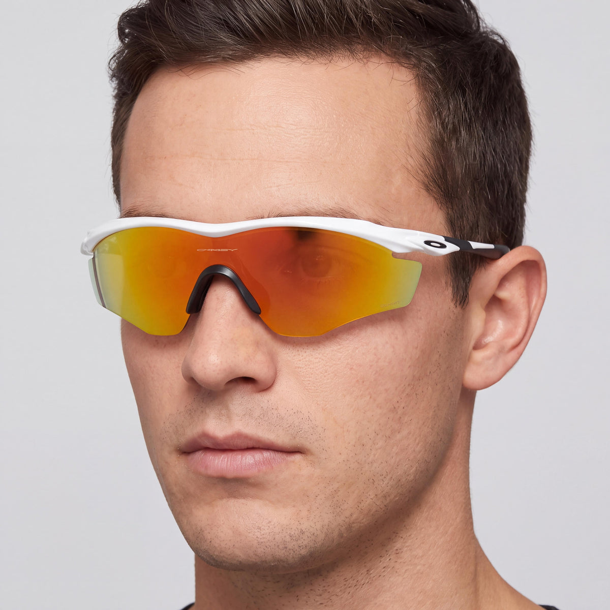 Oakley M2 Frame Xl Men's Rectangle O Matter Polished White Fire Iridium Anti-Reflective Non-Polarized UV Protection 145mm, Photo 4