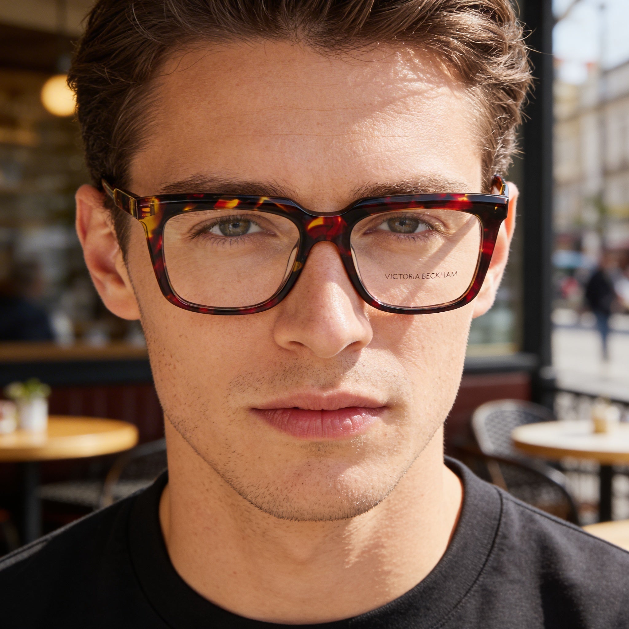 Gafas de sol Nike Modern con montura de acetato para hombre, color rojo habano, ancho de lente de 52 mm, puente de 17 mm, longitud de patilla de 140 mm, Photo 6