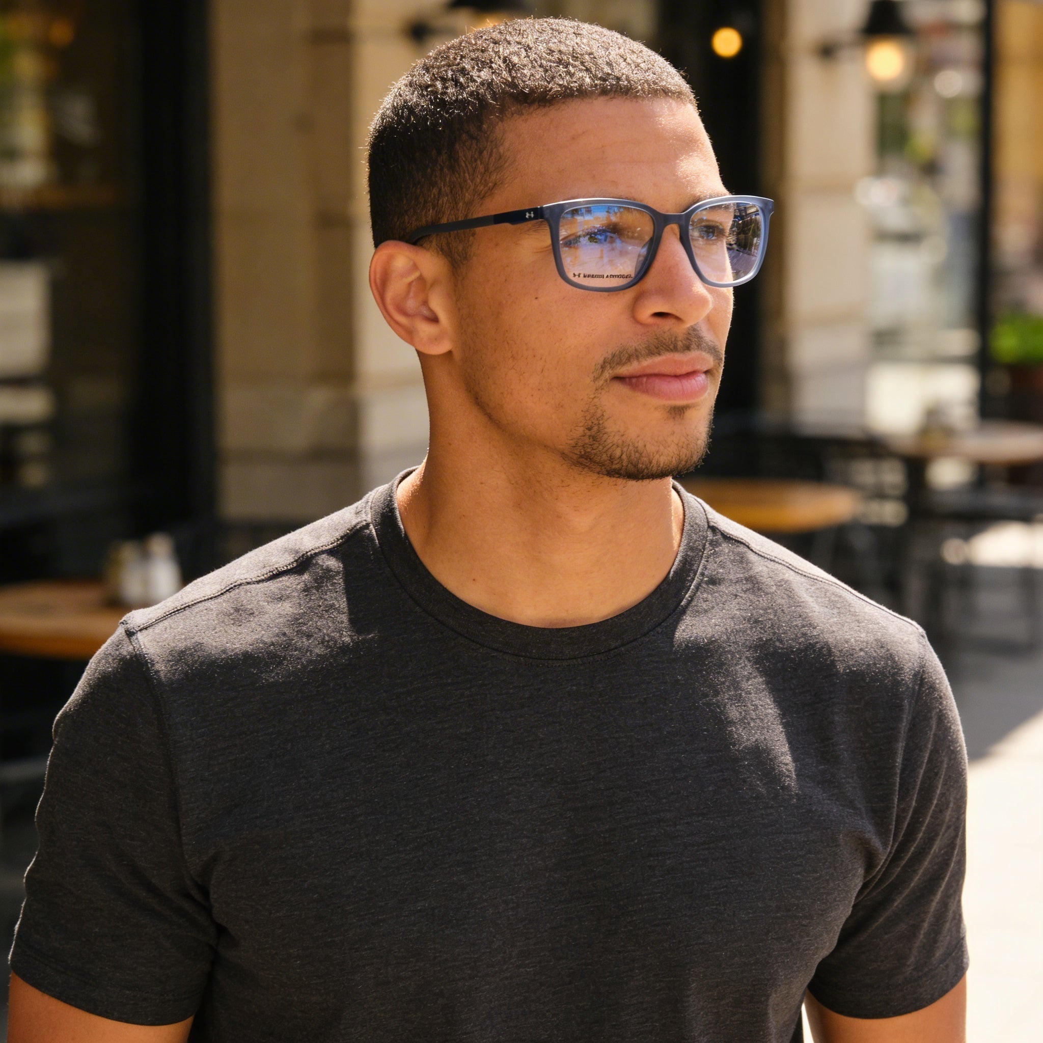 Under Armour Ua 5010 Men's Eyewear with Blue Plastic Frame and Blue Non Lenses 53-19-145, Photo 6