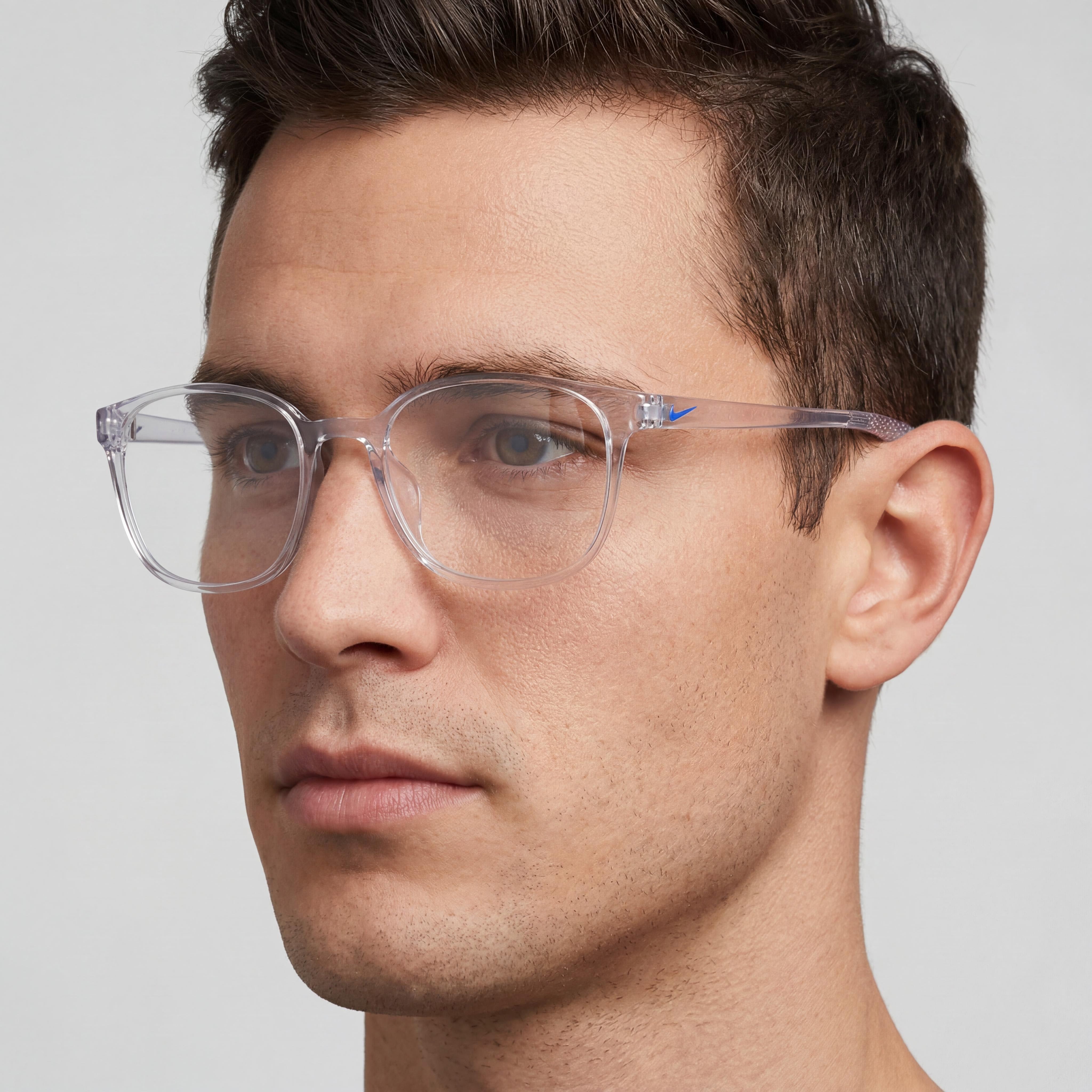 Nike 7026 N Unisex Eyeglasses with Clear Acetate Frame and 52mm Lens Width, 18mm Bridge, 140mm Temple Length, Photo 4