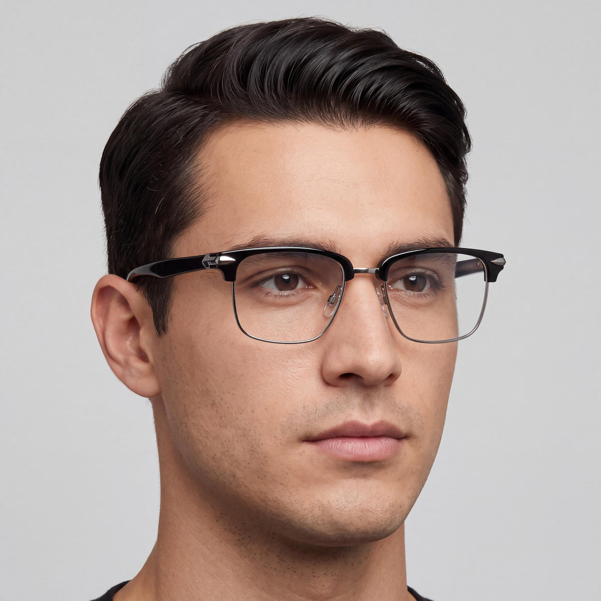Gafas de sol modernas para hombre rag & bone con montura de acero aleado y lentes de policarbonato negras 53-18-140mm, Photo 4