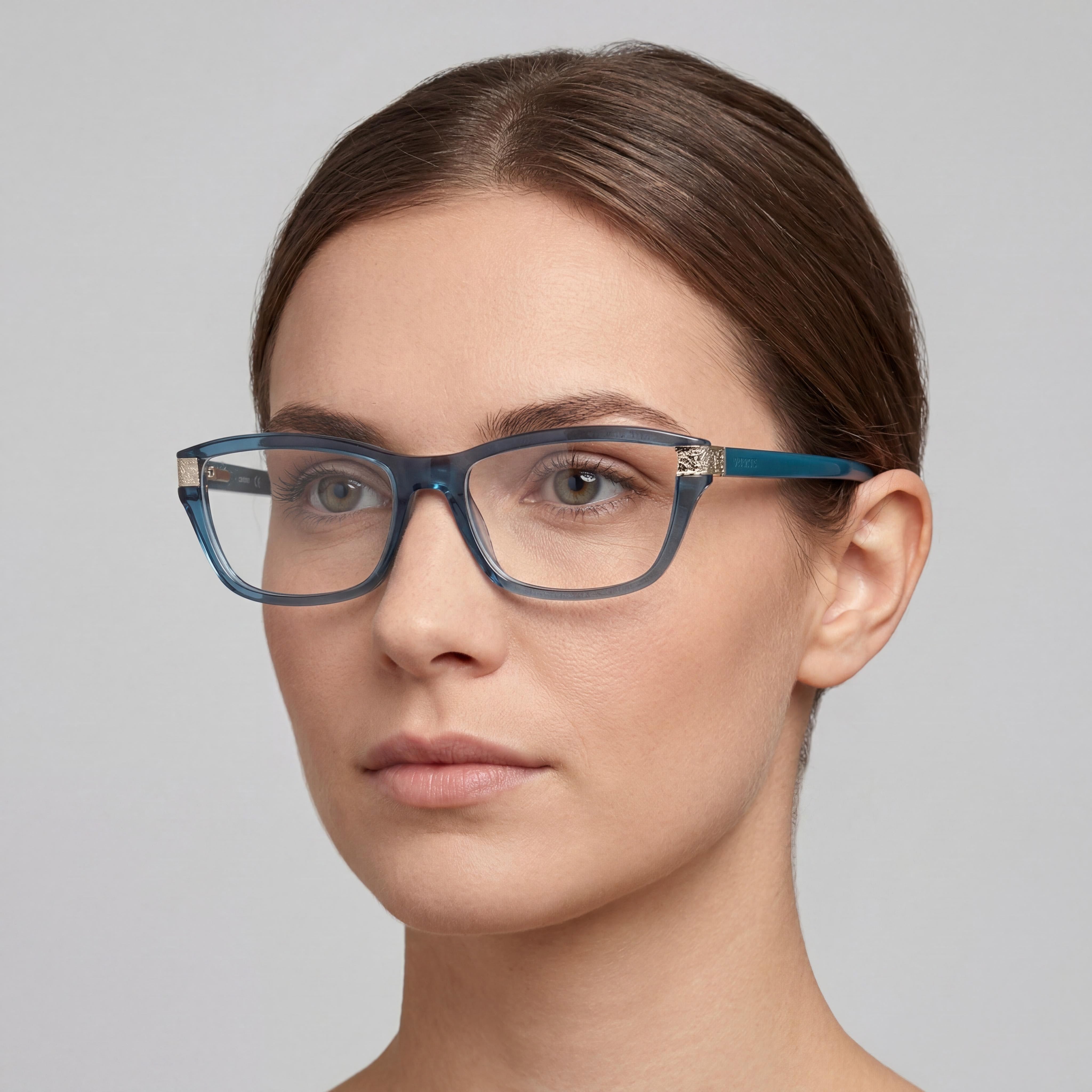 Gafas de sol Guess para mujer con montura de plástico moderna en turquesa brillante y lentes transparentes 54-16-140, Photo 4