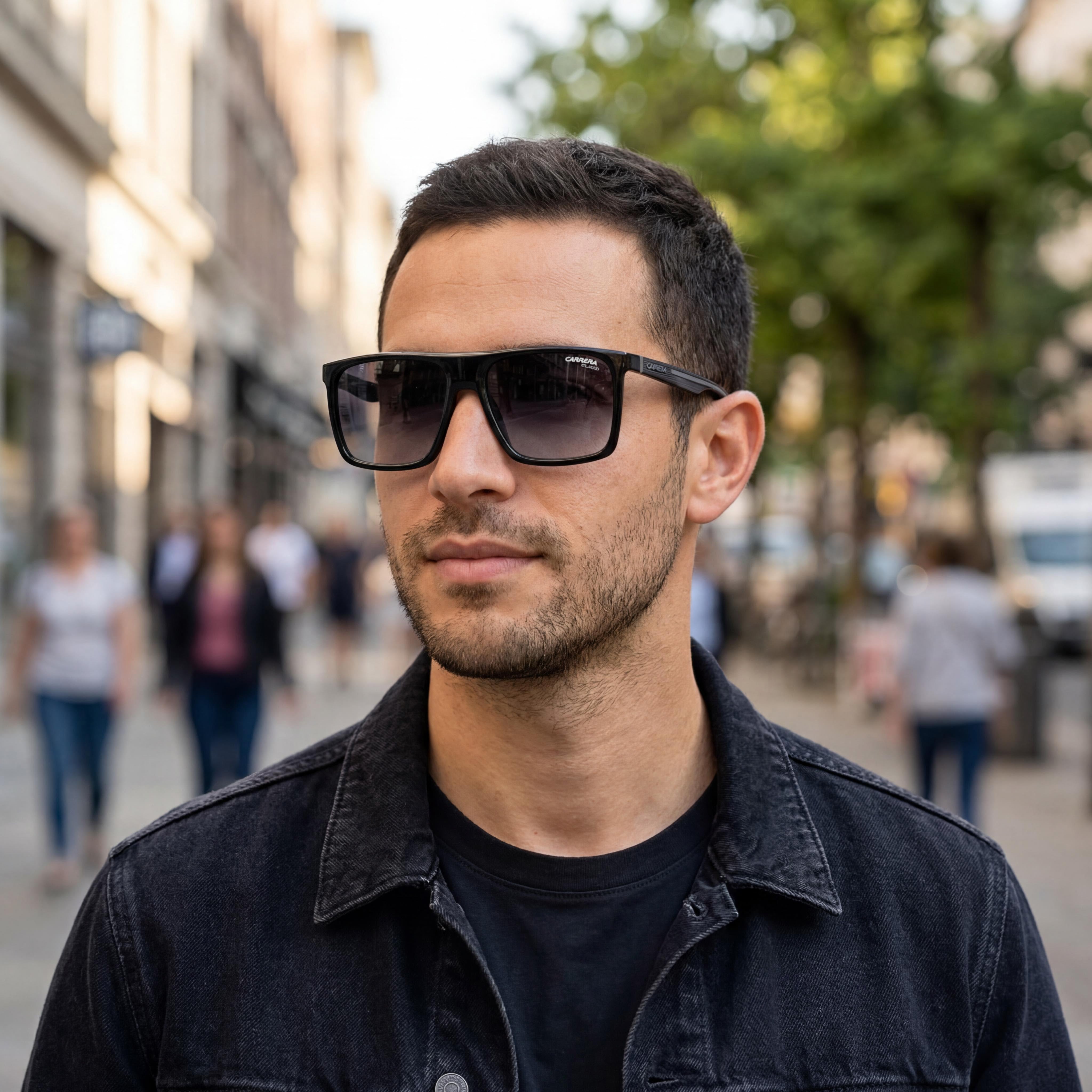 Carrera Modern CARRERA 4019/S Gafas de sol de poliamida ecológica negras/grises sombreadas para hombre 58mm, Photo 4