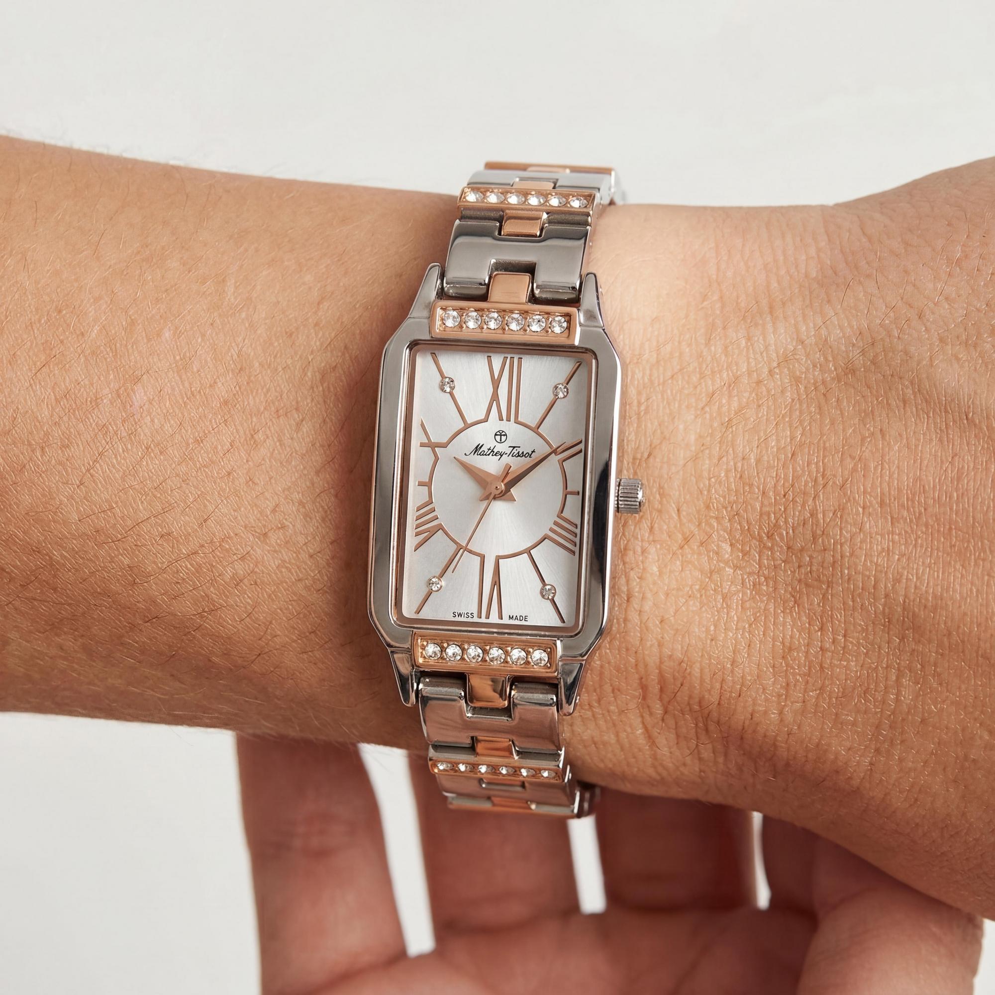 Mathey-Tissot Women's Quartz Movement Silver Dial Water Resistant Watch with Sapphire Crystal, Photo 3