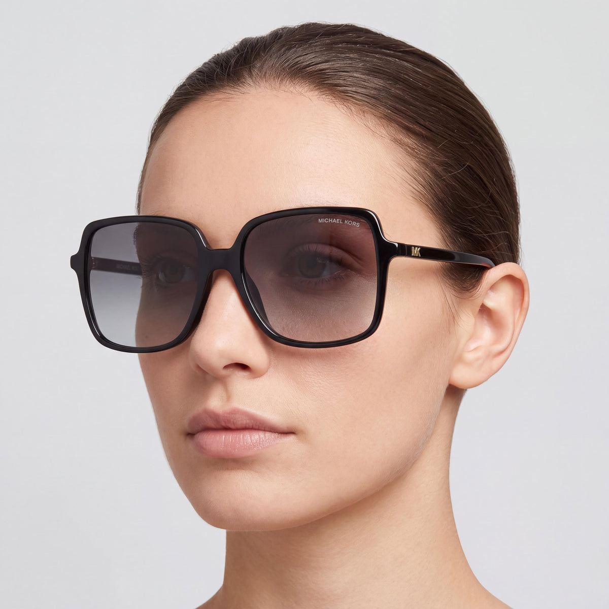 Michael Kors S0MK2098U Unisex Square Black Grey Shaded Acetate Grey Gradient UV Protection Sunglasses 56mm, Photo 4