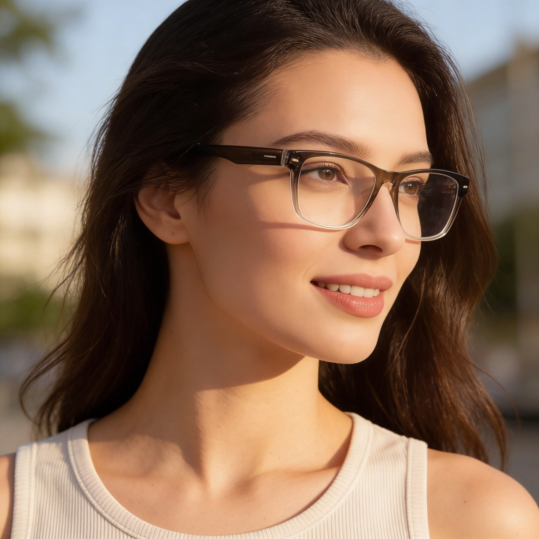 Boss 1354/U Unisex Grey Crystal Plastic Frame Eyeglasses with Polycarbonate Lenses 55-18-145, Photo 4