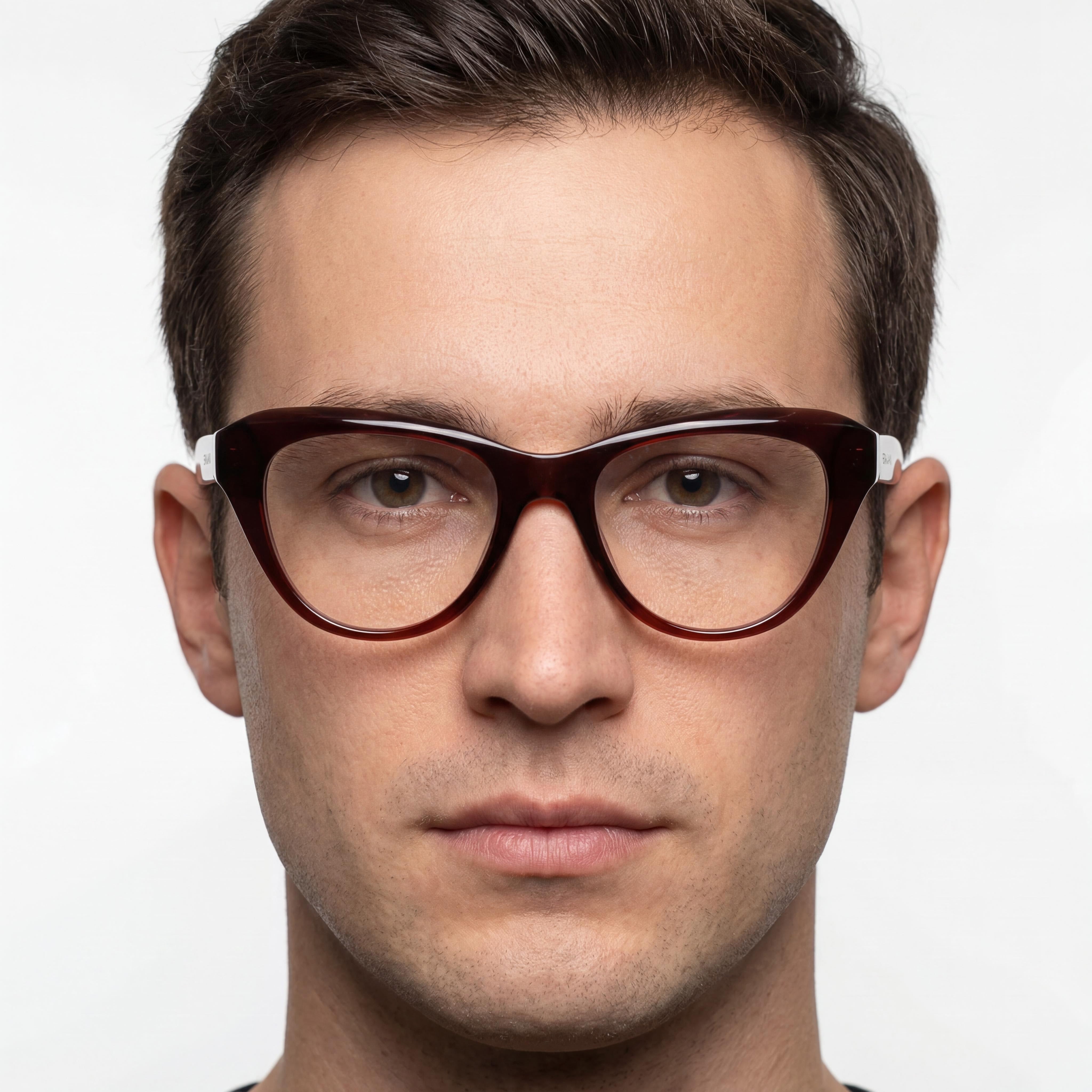 Gafas de sol Ferragamo SF2989E para hombre, montura metálica marrón transparente, lentes de policarbonato transparente, 51 mm, Photo 4