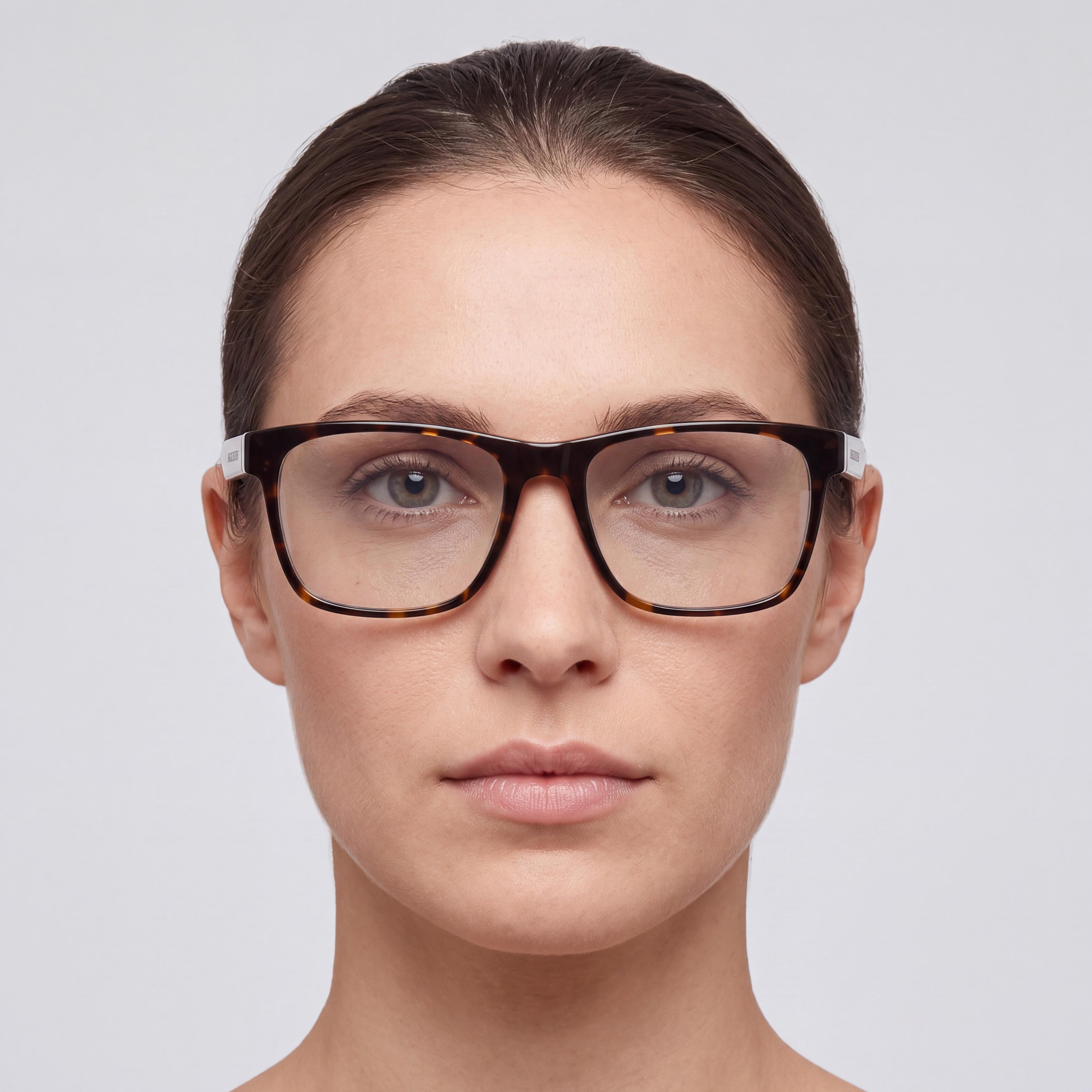 Skechers Women's Se3384 Dark Havana Plastic Frame Eyeglasses with Non-Polarized Lenses 54-17-145mm, Photo 5