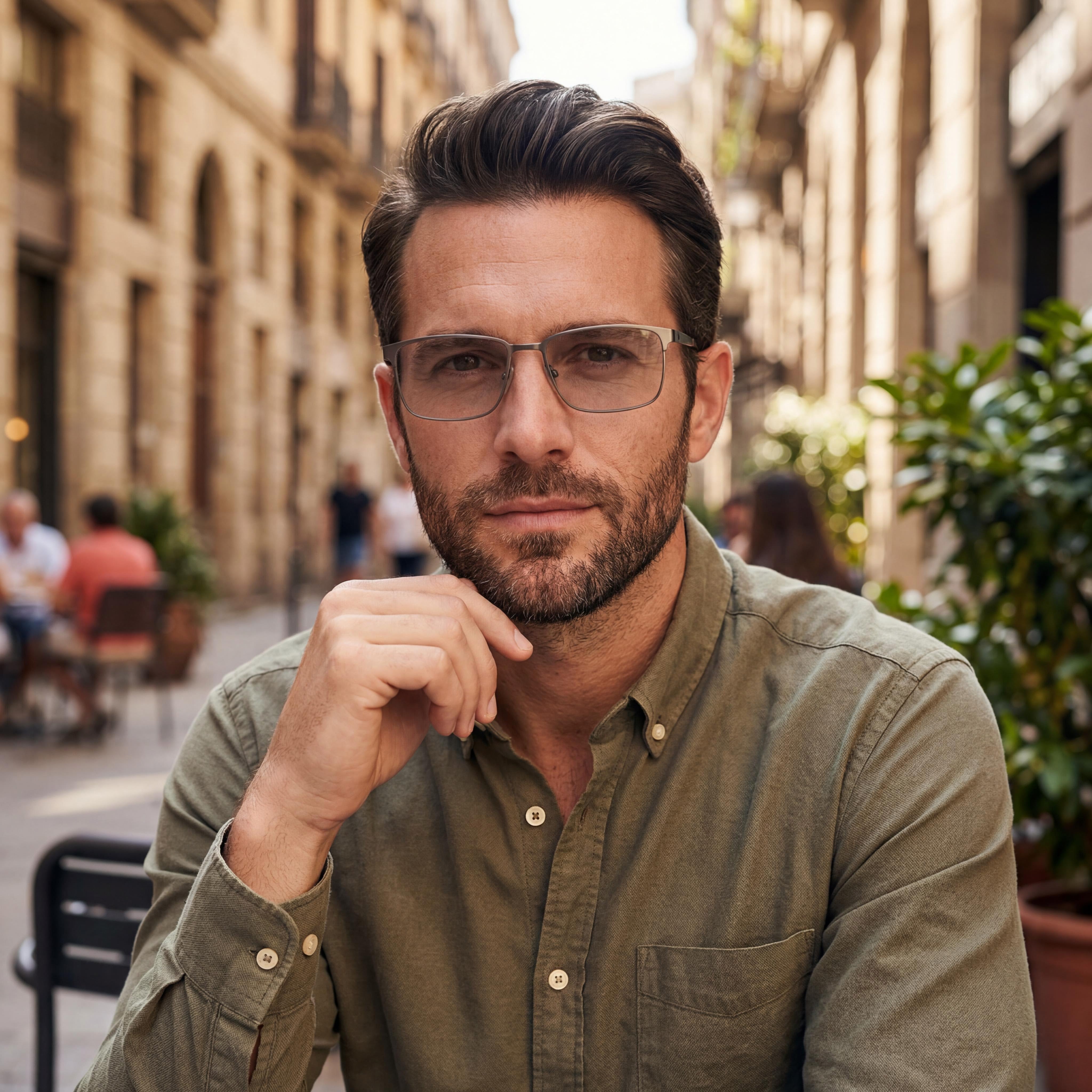Harley-Davidson Men's Hd50074 Eyewear with Gunmetal Frame in Matte Gunmetal and Polycarbonate Lenses - Size 55/18/145, Photo 5