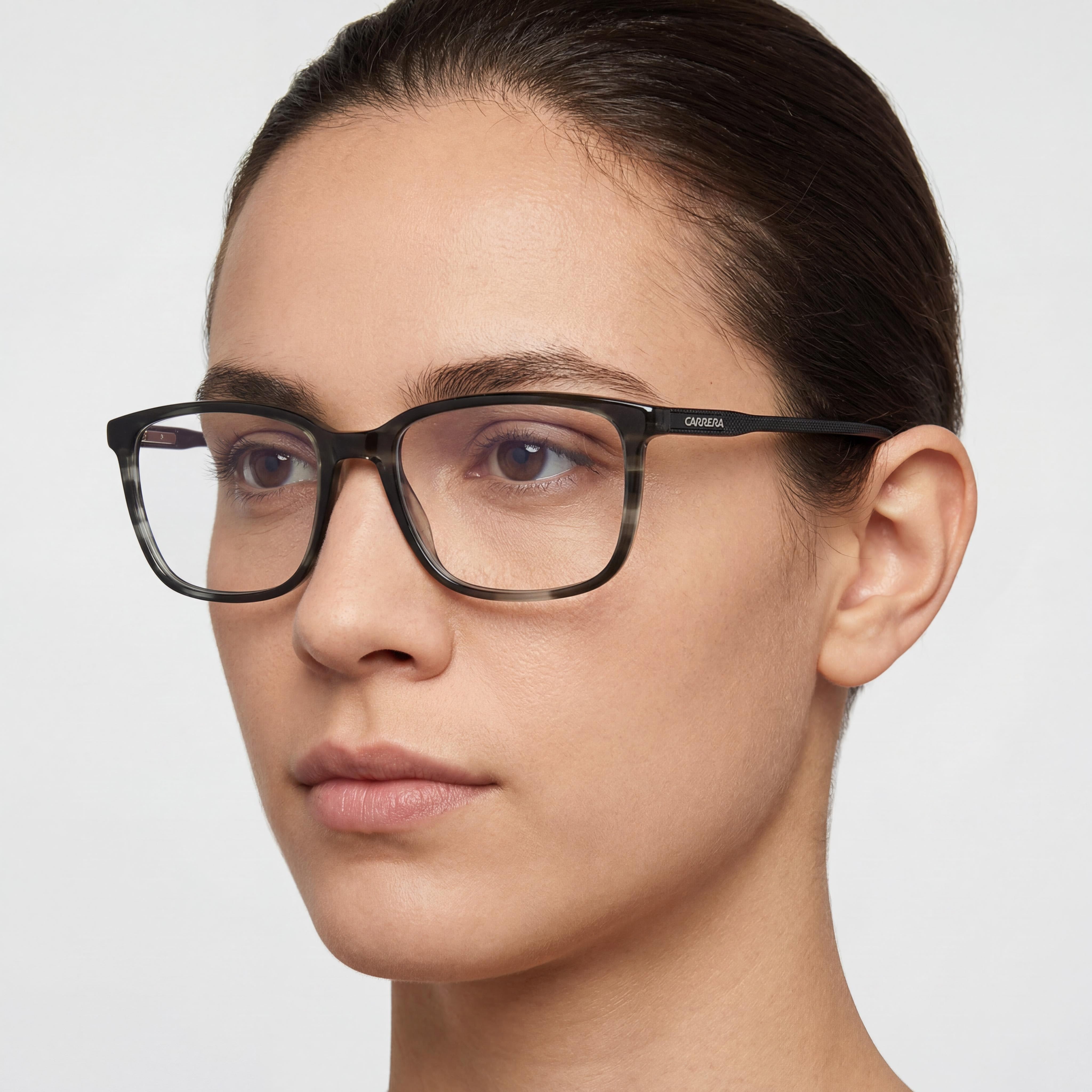Carrera 254 Unisex Plastic Grey Horn Optical Frame with Polycarbonate Lenses 56mm, Photo 4