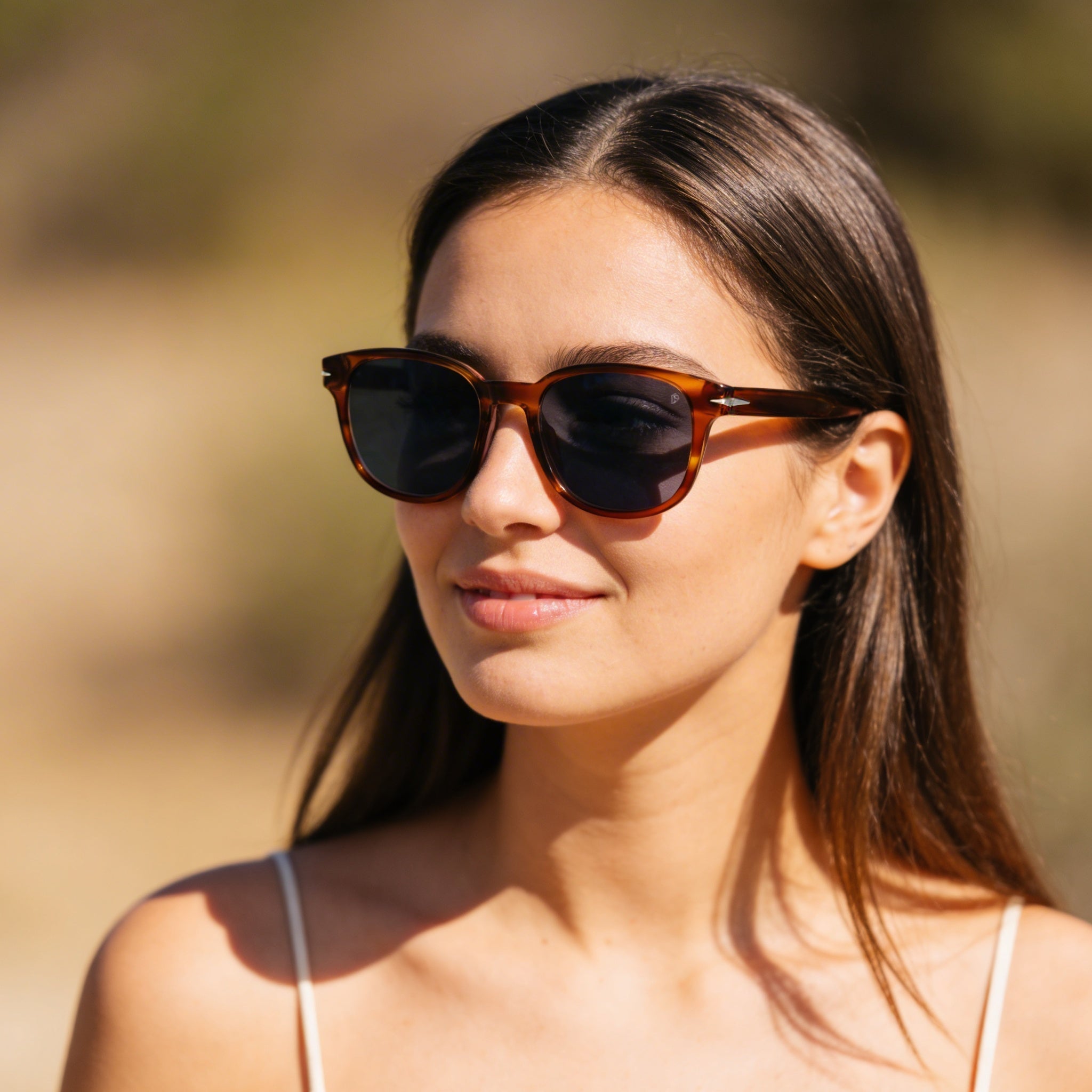Gafas de sol David Beckham DB 1062/S Acetato Marrón Cuerno Azul Sin Polarizar Protección UV Unisex 52 mm, Photo 4