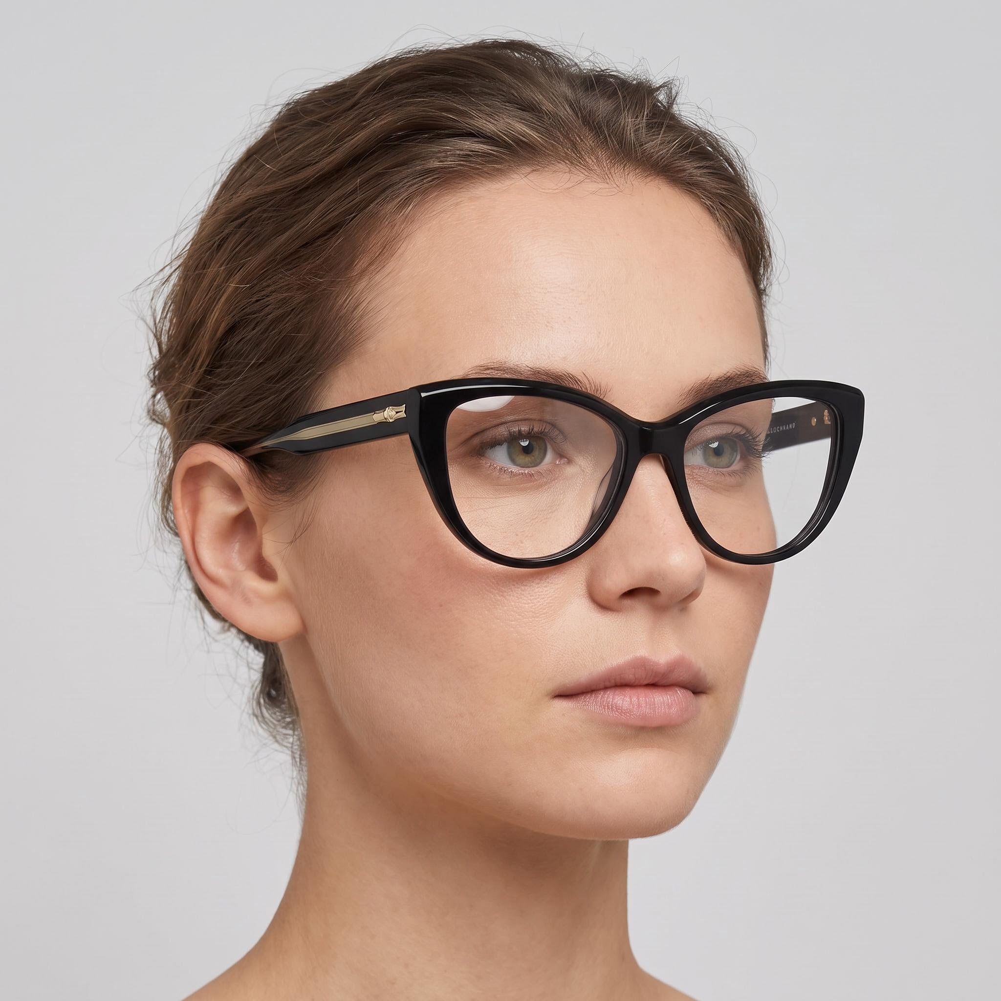 Gafas Longchamp Lo2771 para mujer, montura de plástico negro con lentes de 52 mm, puente de 16 mm, patillas de 140 mm, Photo 4