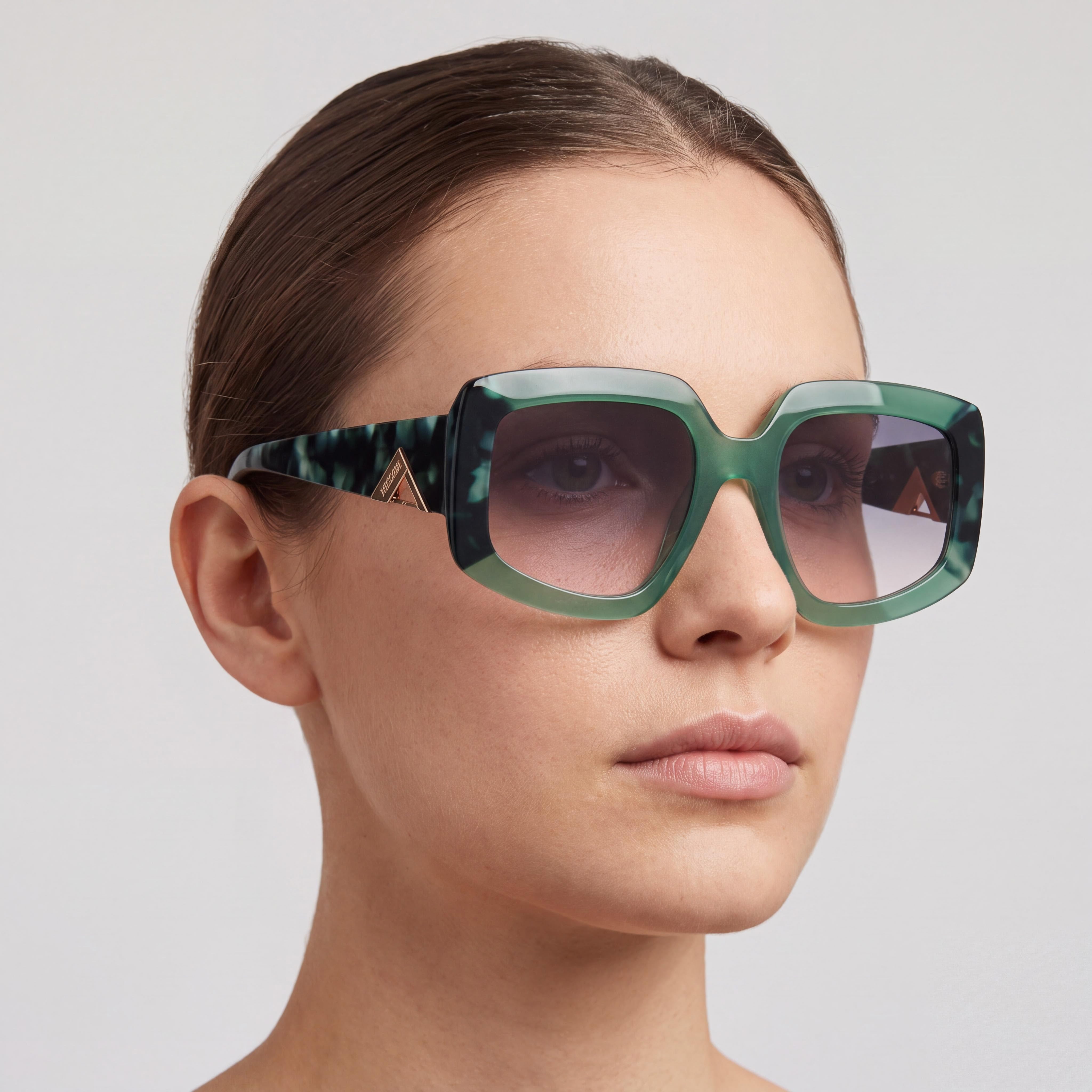 Missoni Missoni Seasonal Women's Green Pink Havana Acetate Frame UV Protection Sunglasses 54mm, Photo 5
