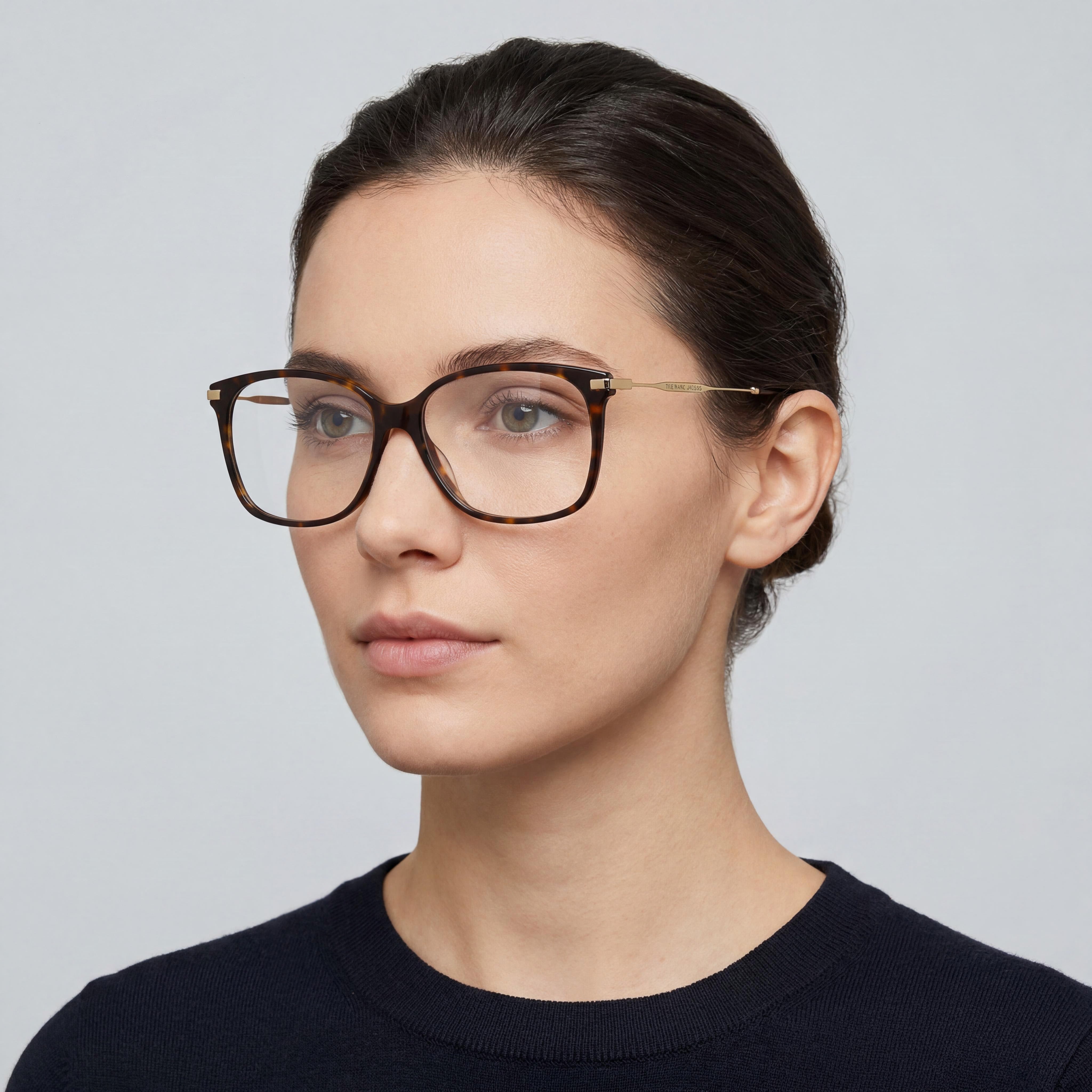 Marc Jacobs MARC 562 Women's Optical Eyeglasses Frame, crafted from Havana Acetate, Size 54-14-145, Photo 4