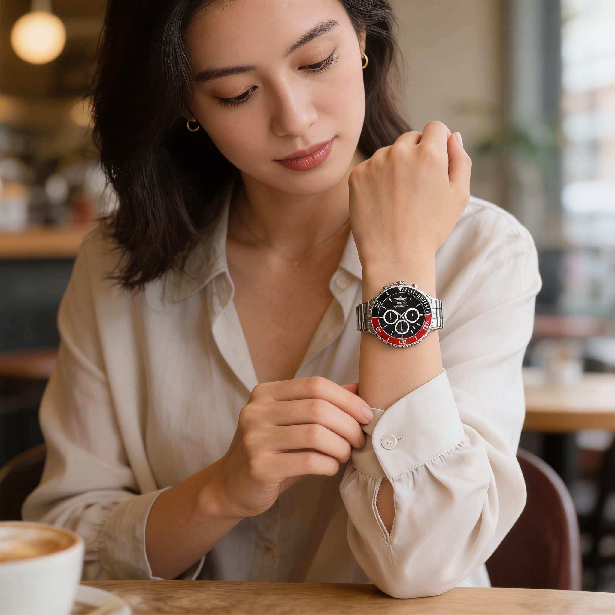 Invicta Pro Diver 49838 Unisex Silver Stainless Steel Case Black Dial Chronograph Quartz Watch 43mm, Photo 4