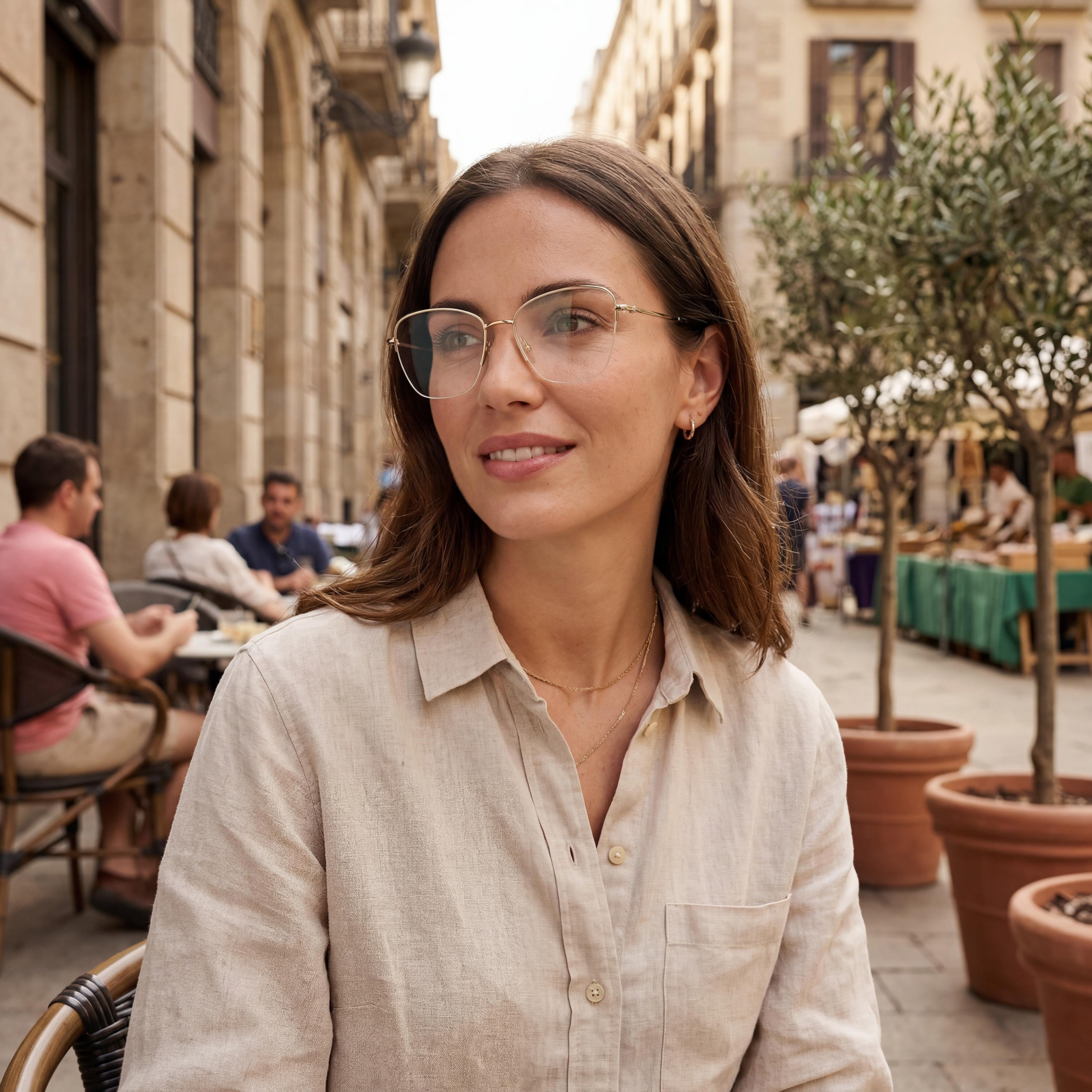 M Missoni Modern Women's Rose Gold Alloy Steel Frame, Rose Gold Polycarbonate Lens Eyeglasses, 53mm Lens, 18mm Bridge, 140mm Temple, Photo 6