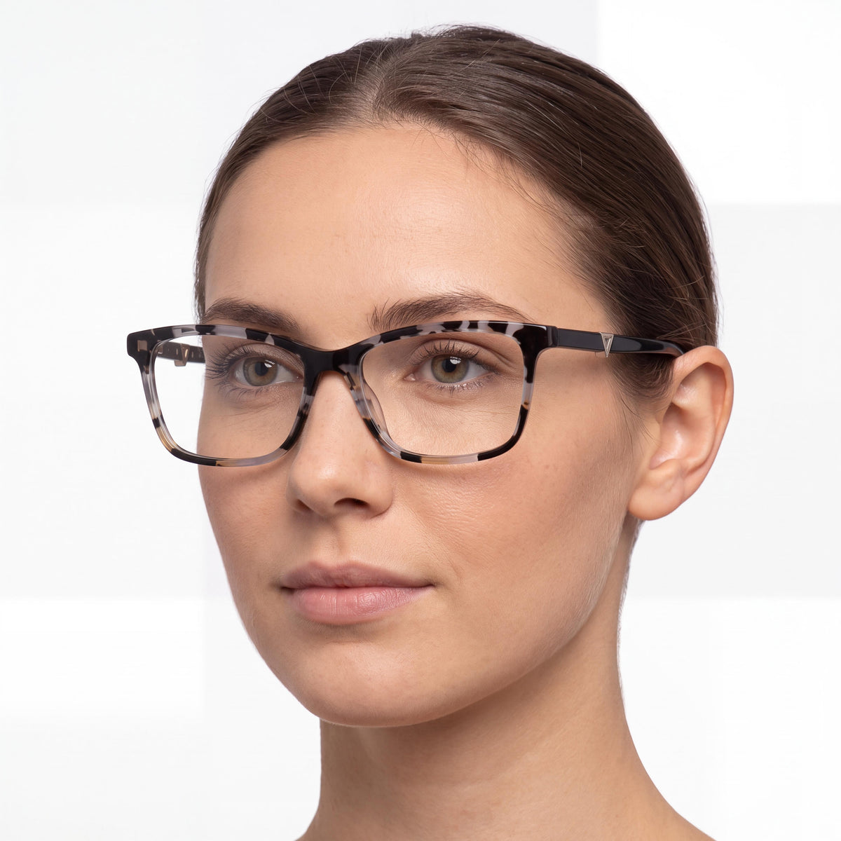 GUESS GU2731 Women's Full Rim Rectangle Plastic Black Havana Eyeglasses 53mm, Photo 4