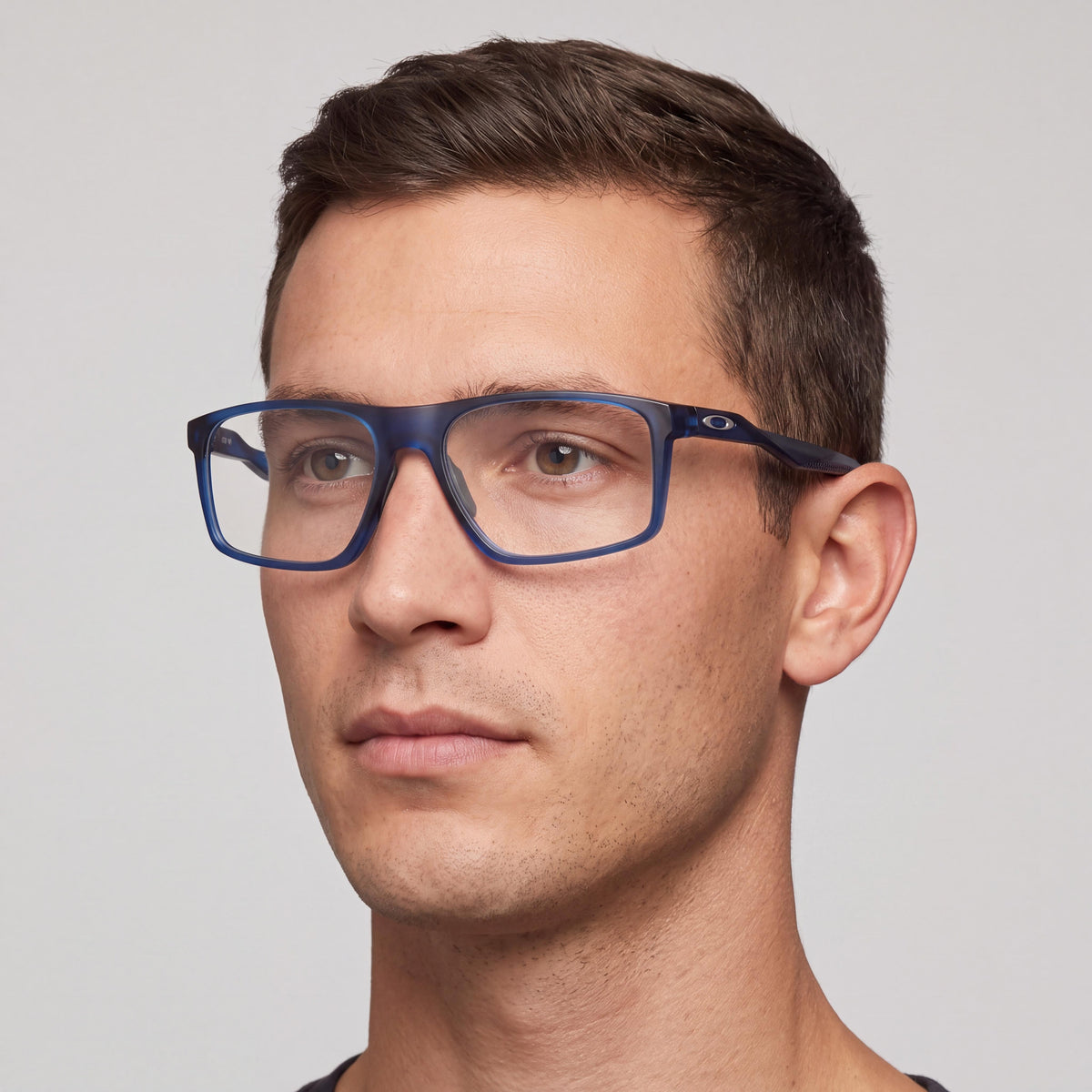 Oakley Ox8183 Bat Flip Men's Prescription Ready Eyeglass Frames Matte Transparent Blue 54mm, Photo 3