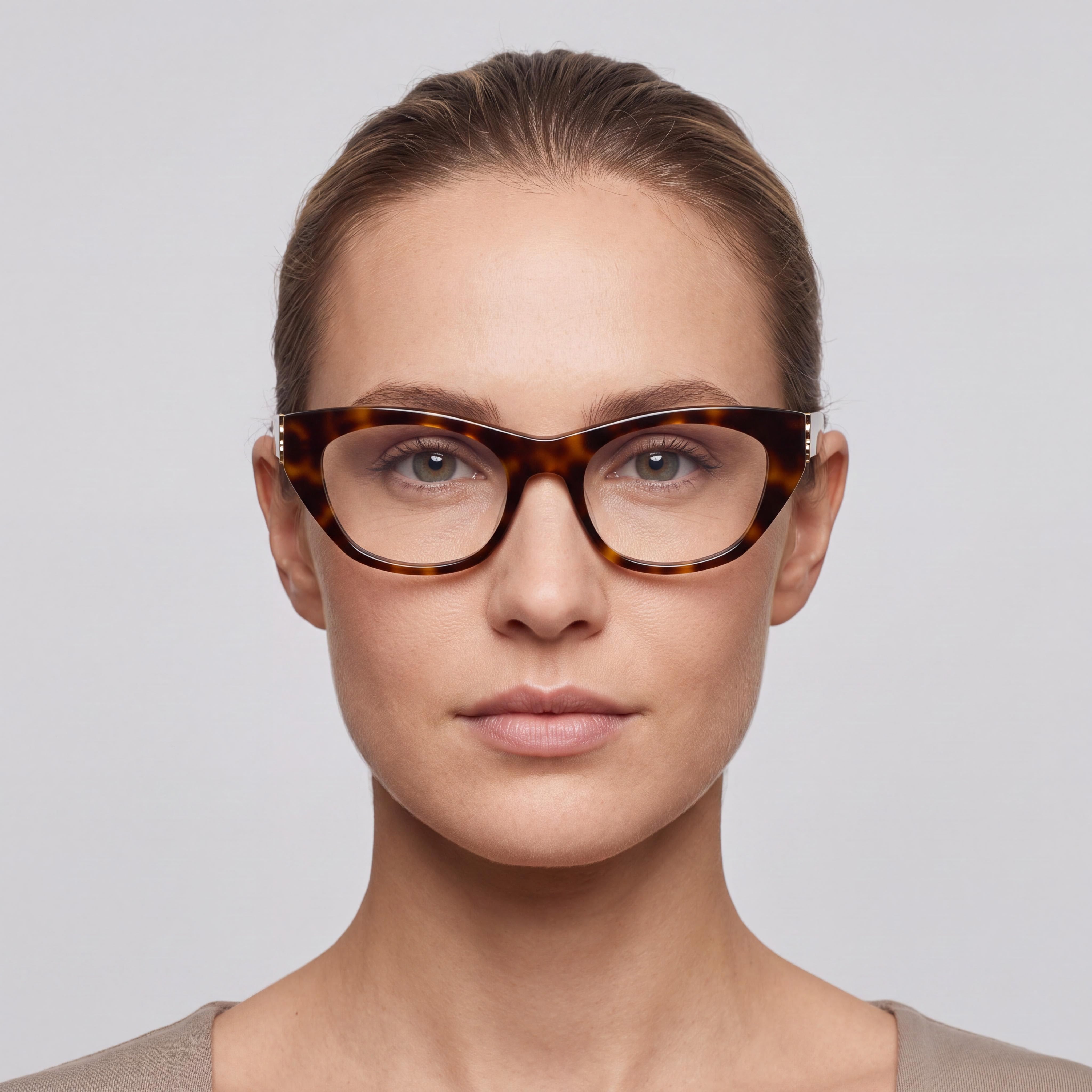 Yves Saint Laurent SL M80 Women's Sunglasses with Havana Frame and Unpolarized Lenses, Size 52-19-140, Photo 4