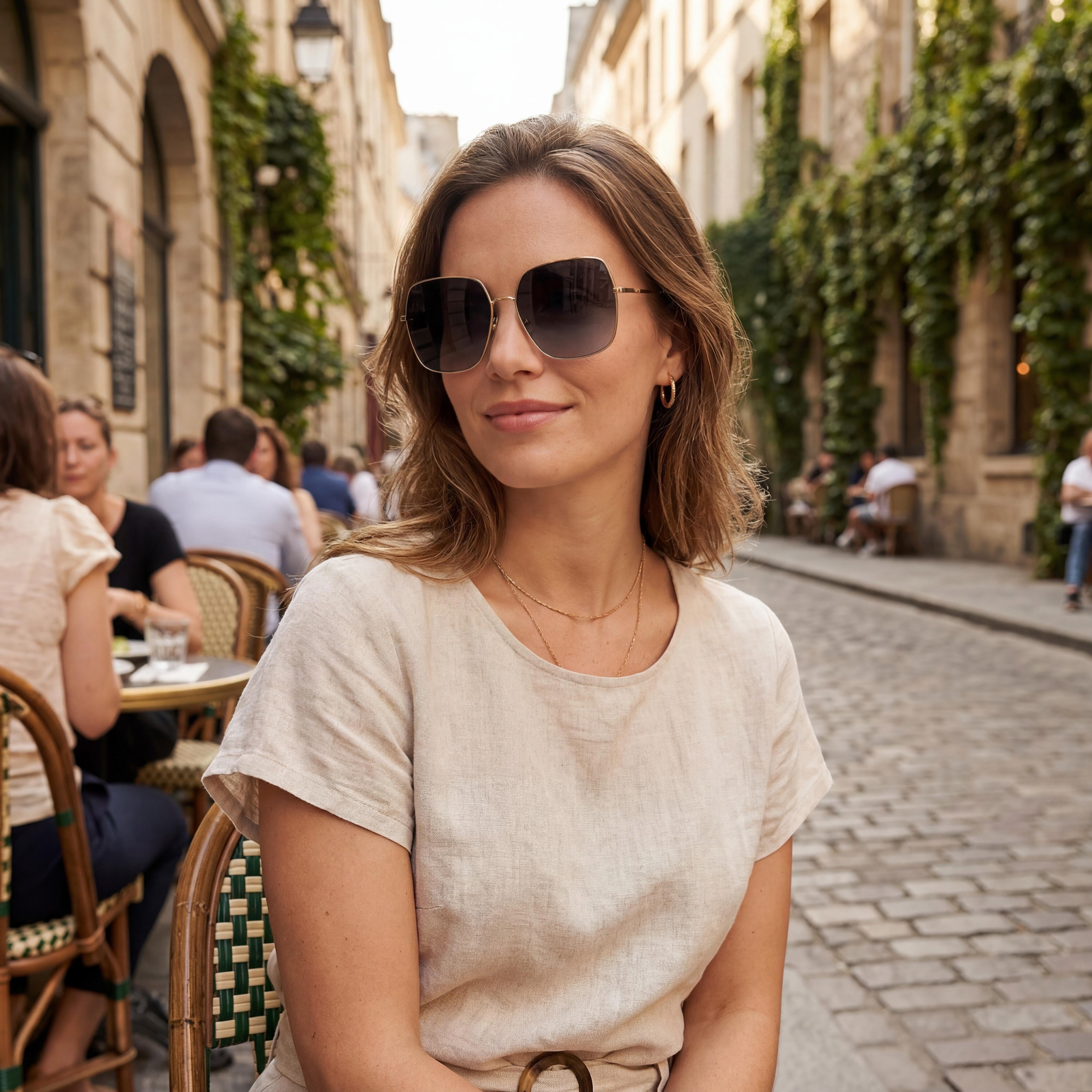 Carolina Herrera Her 0139/S Women's Casual Metal UV Protection Dark Grey Shaded Sunglasses 60mm, Photo 4